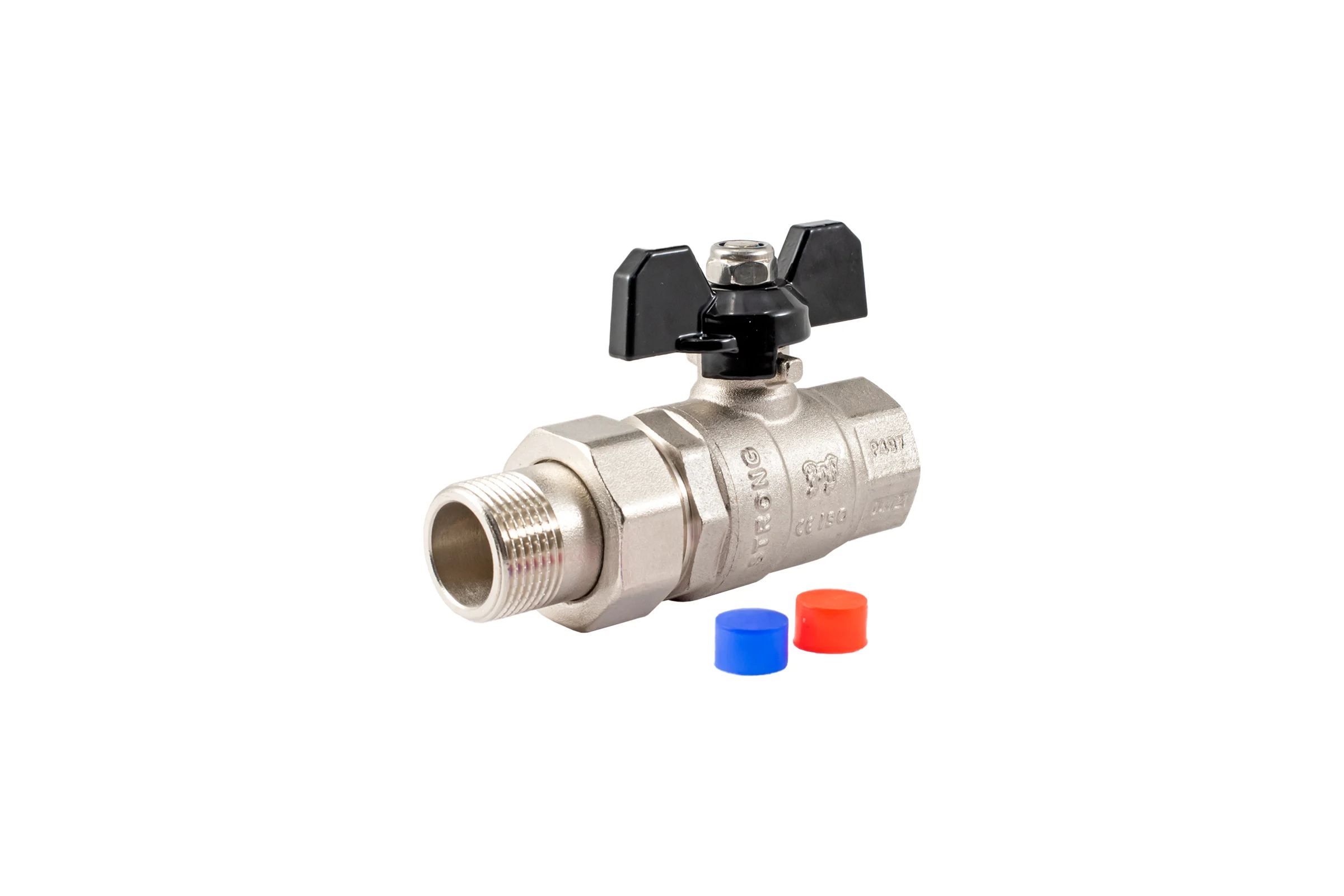 Шаровой кран PROFACTOR с полусгоном PF STRONG ручка бабочка в/н 3/4 дюйма PF UBV 279