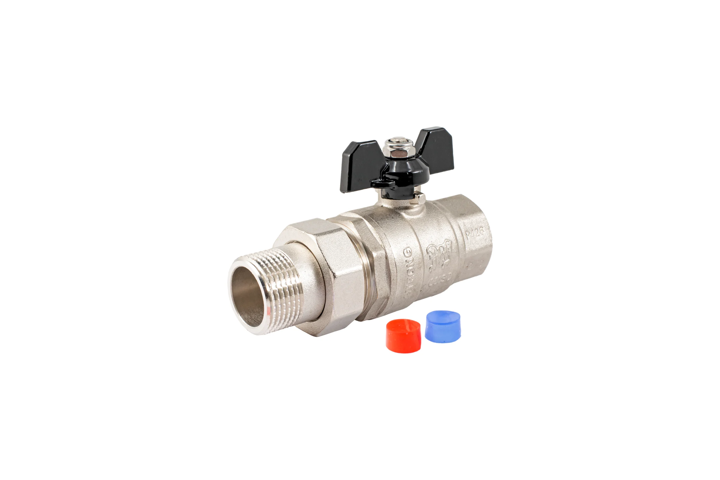 Шаровой кран PROFACTOR с полусгоном PF STRONG ручка бабочка  в/н 1 дюйм PF UBV 280