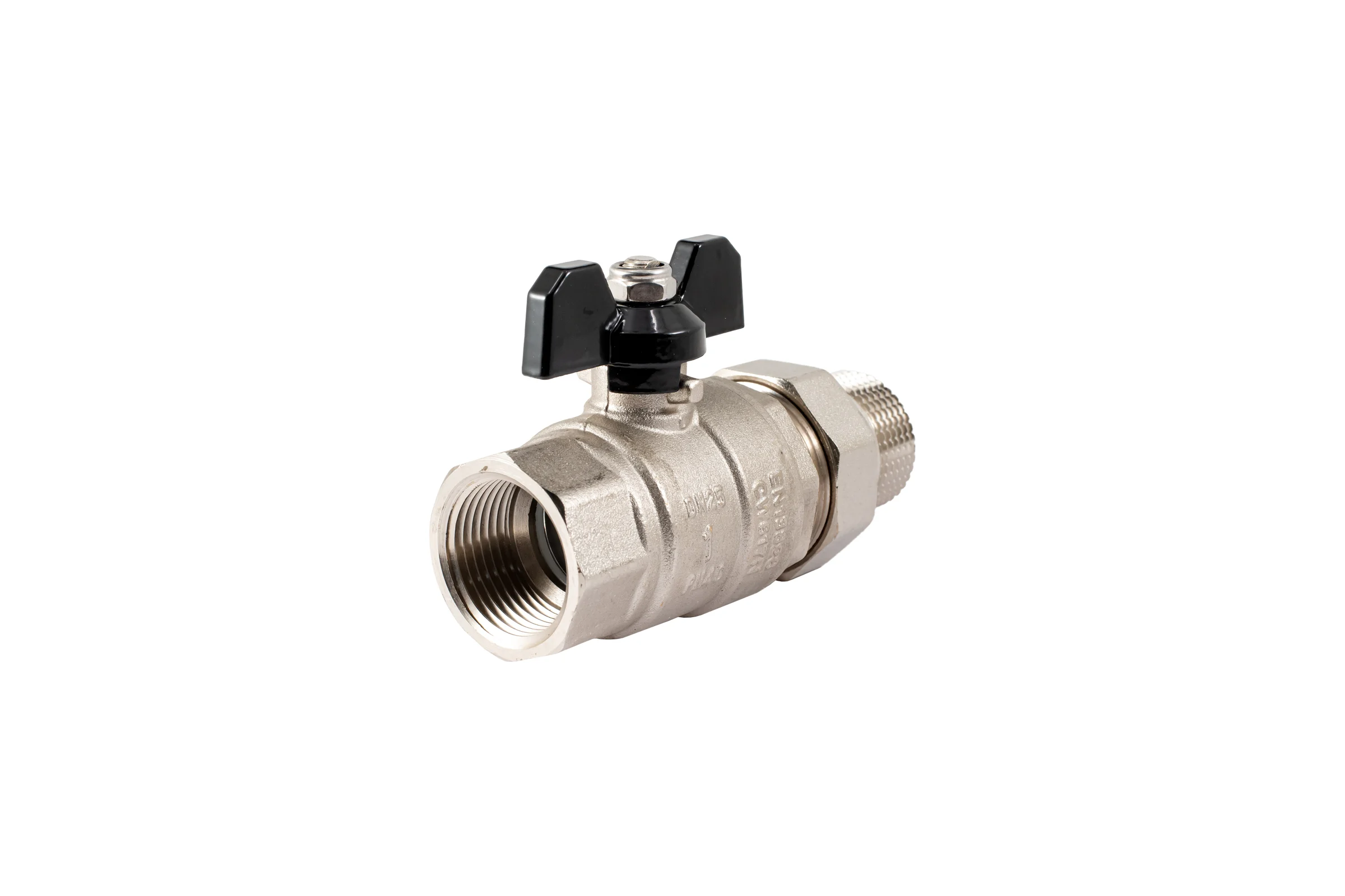 Шаровой кран PROFACTOR с полусгоном PF STRONG ручка бабочка  в/н 1 дюйм PF UBV 280