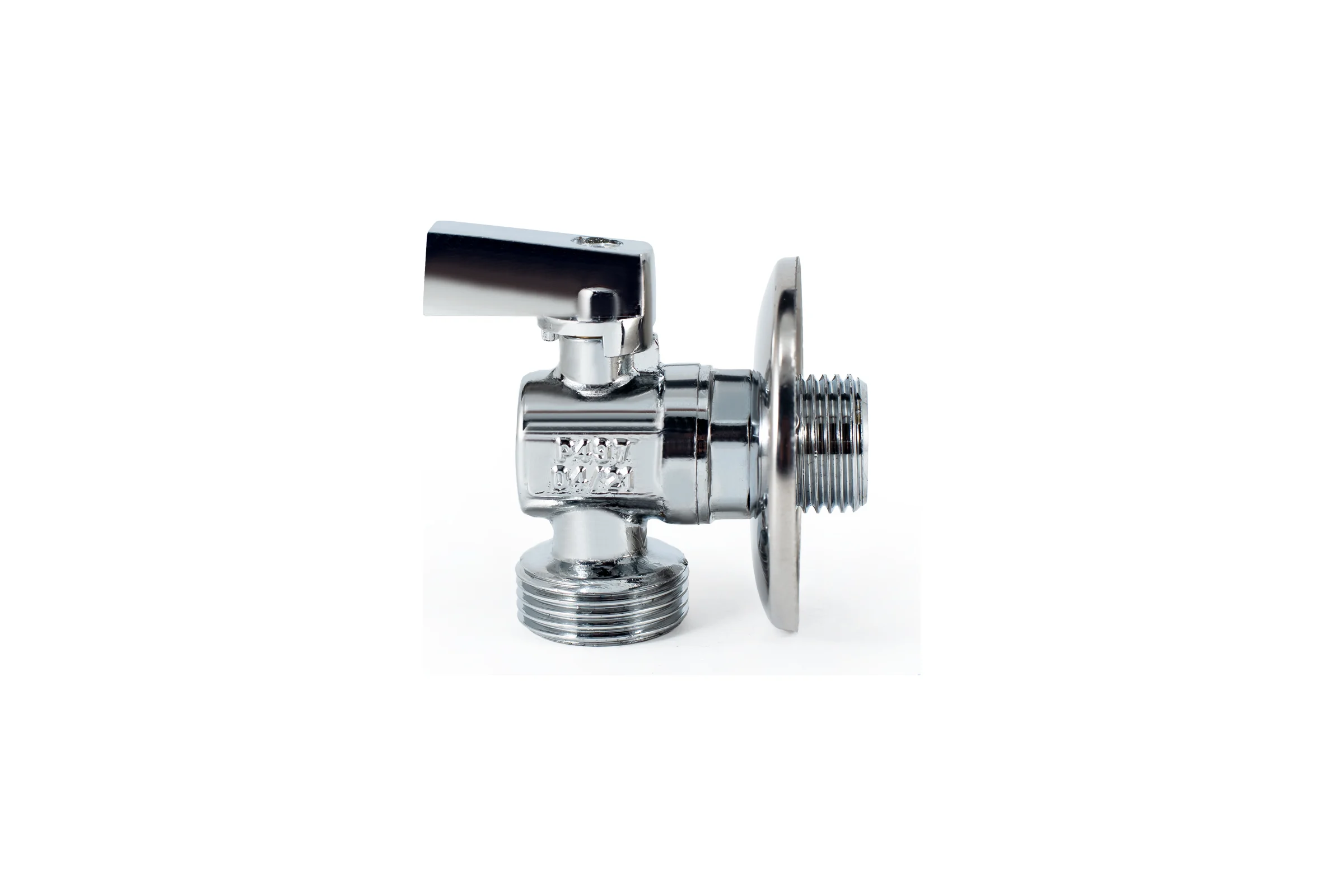 Угловой шаровой кран PROFACTOR PF CHROME ручка флажок, н/н 1/2 дюйма х 3/4 дюйма PF BAV 355