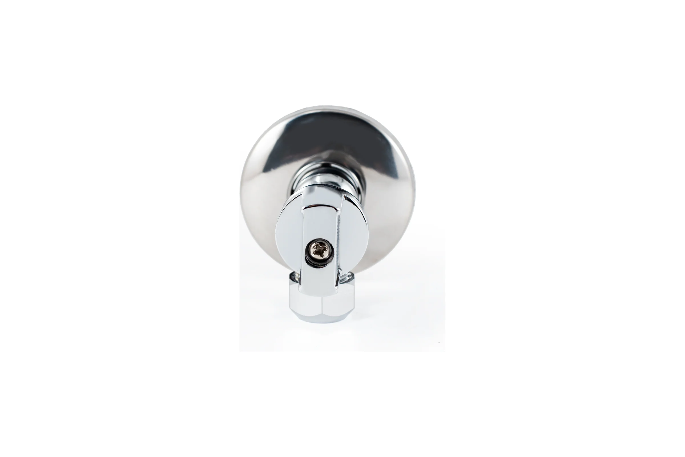 Угловой шаровой кран для бытовой техники PROFACTOR PF CHROME н/цанга 1/2 дюйма х 10 мм PF BAV 357C