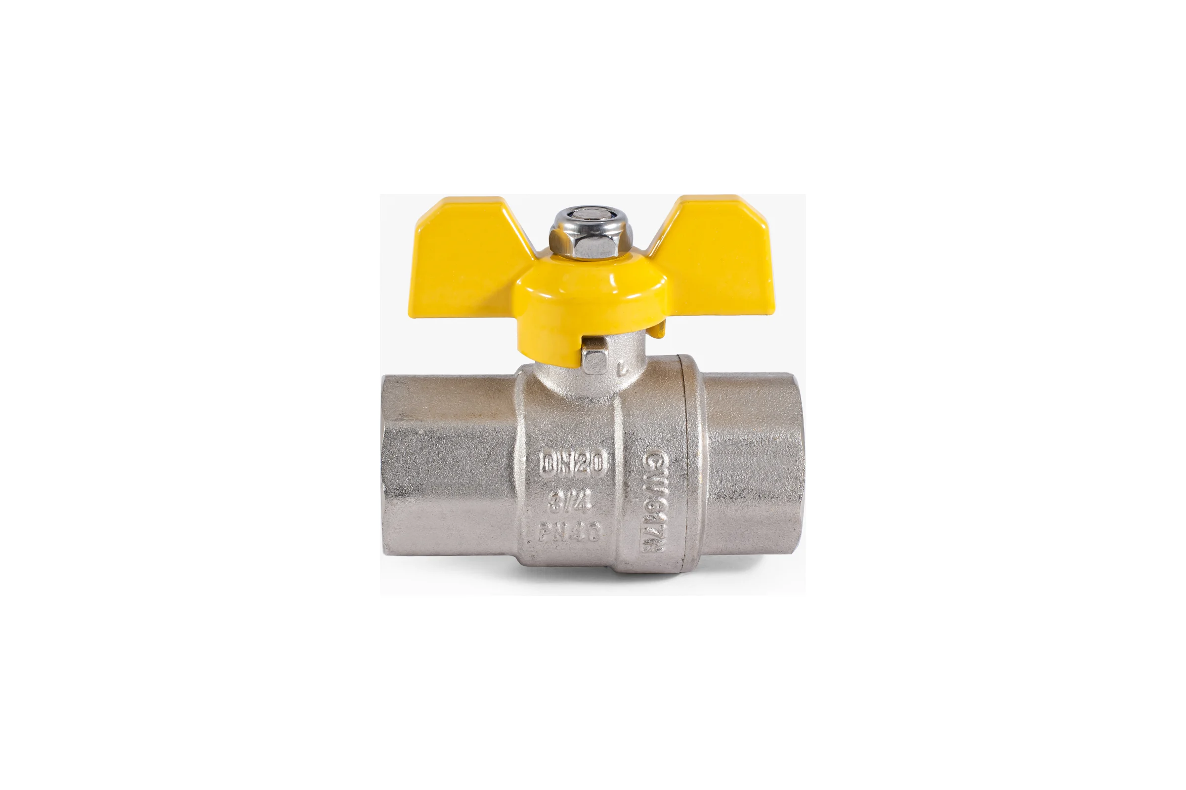Шаровой кран для газа PROFACTOR PF GAS ручка бабочка, в/в 3/4 дюйма PF GBV 334
