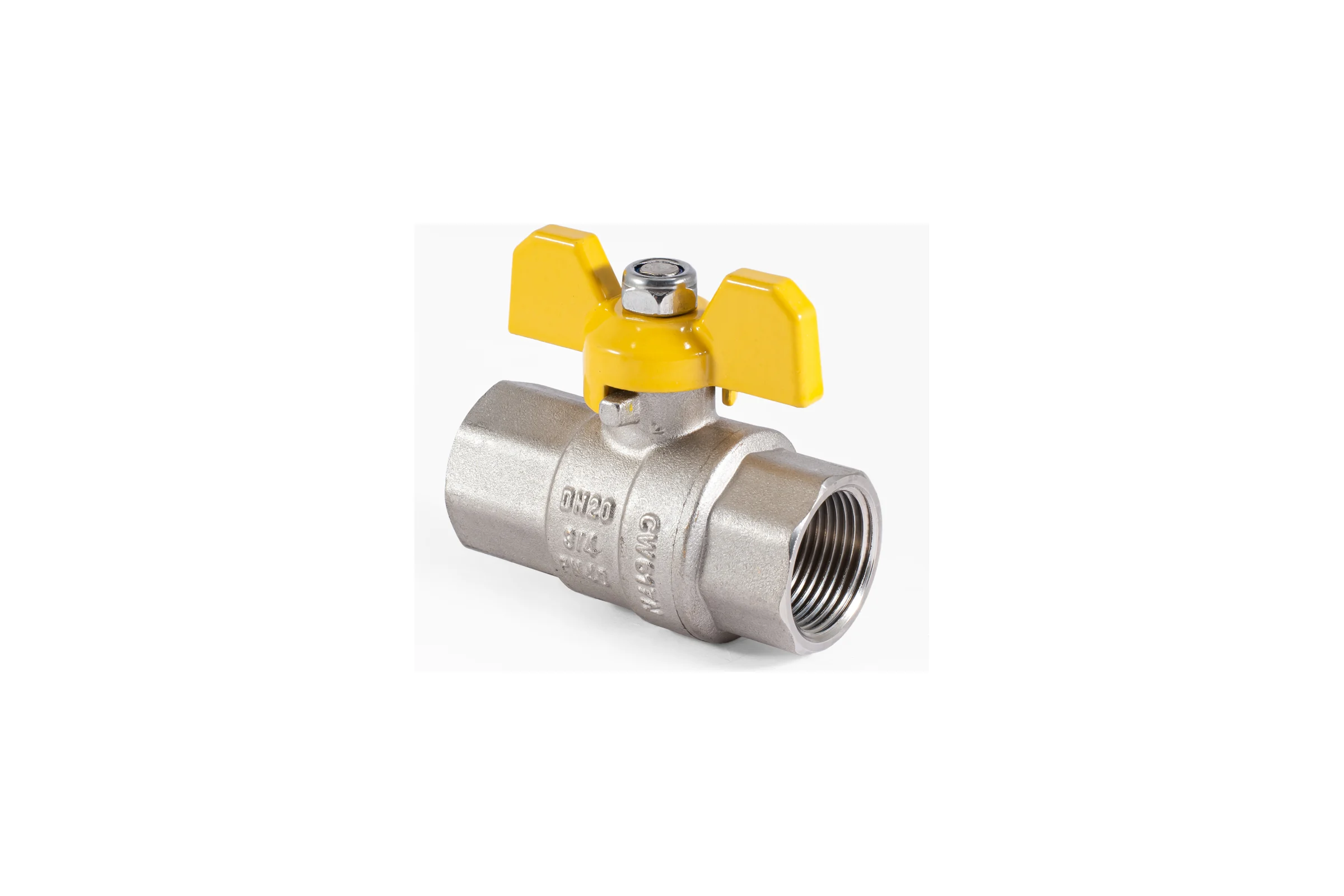 Шаровой кран для газа PROFACTOR PF GAS ручка бабочка, в/в 3/4 дюйма PF GBV 334