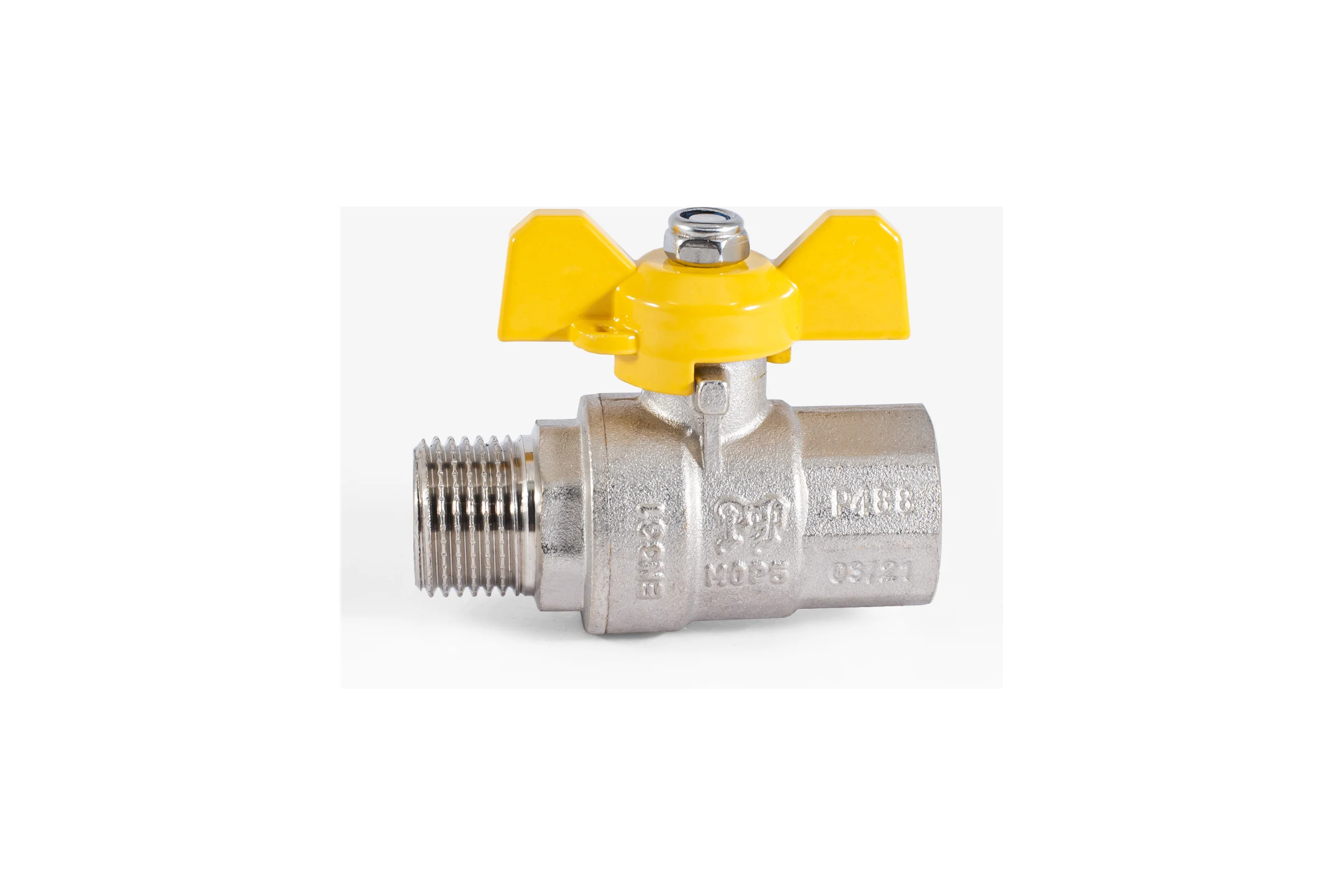 Шаровой кран для газа PROFACTOR PF GAS ручка бабочка, в/н 1/2 дюйма PF GBV 336