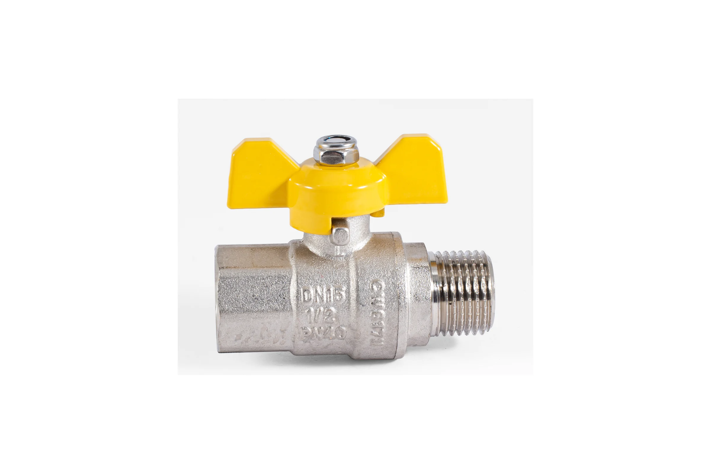 Шаровой кран для газа PROFACTOR PF GAS ручка бабочка, в/н 1/2 дюйма PF GBV 336