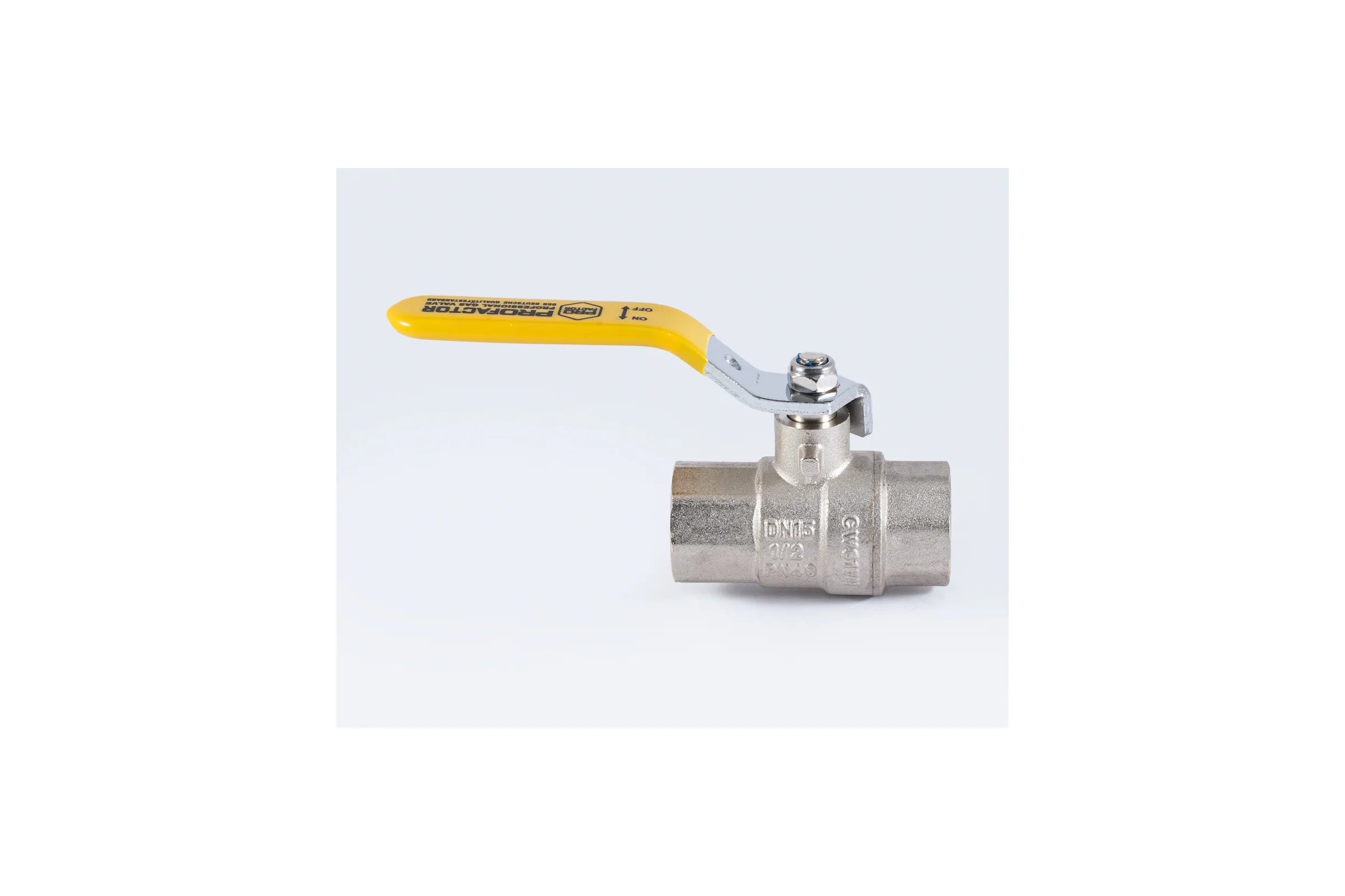 Шаровой кран для газа PROFACTOR PF GAS ручка рычаг, в/в 1/2 дюйма PF GBV 339