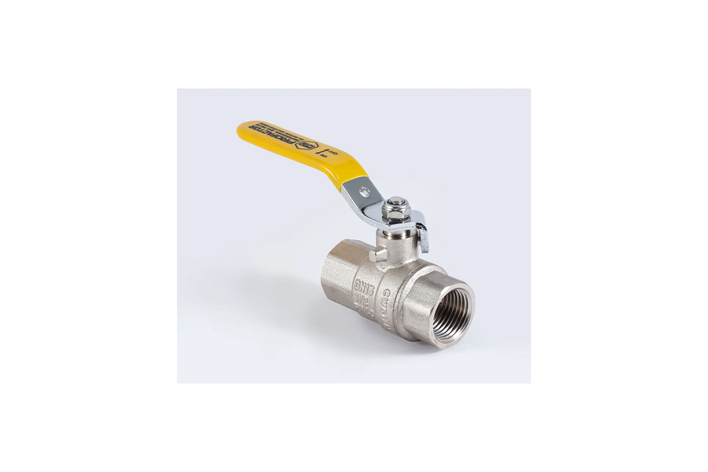 Шаровой кран для газа PROFACTOR PF GAS ручка рычаг, в/в 1/2 дюйма PF GBV 339