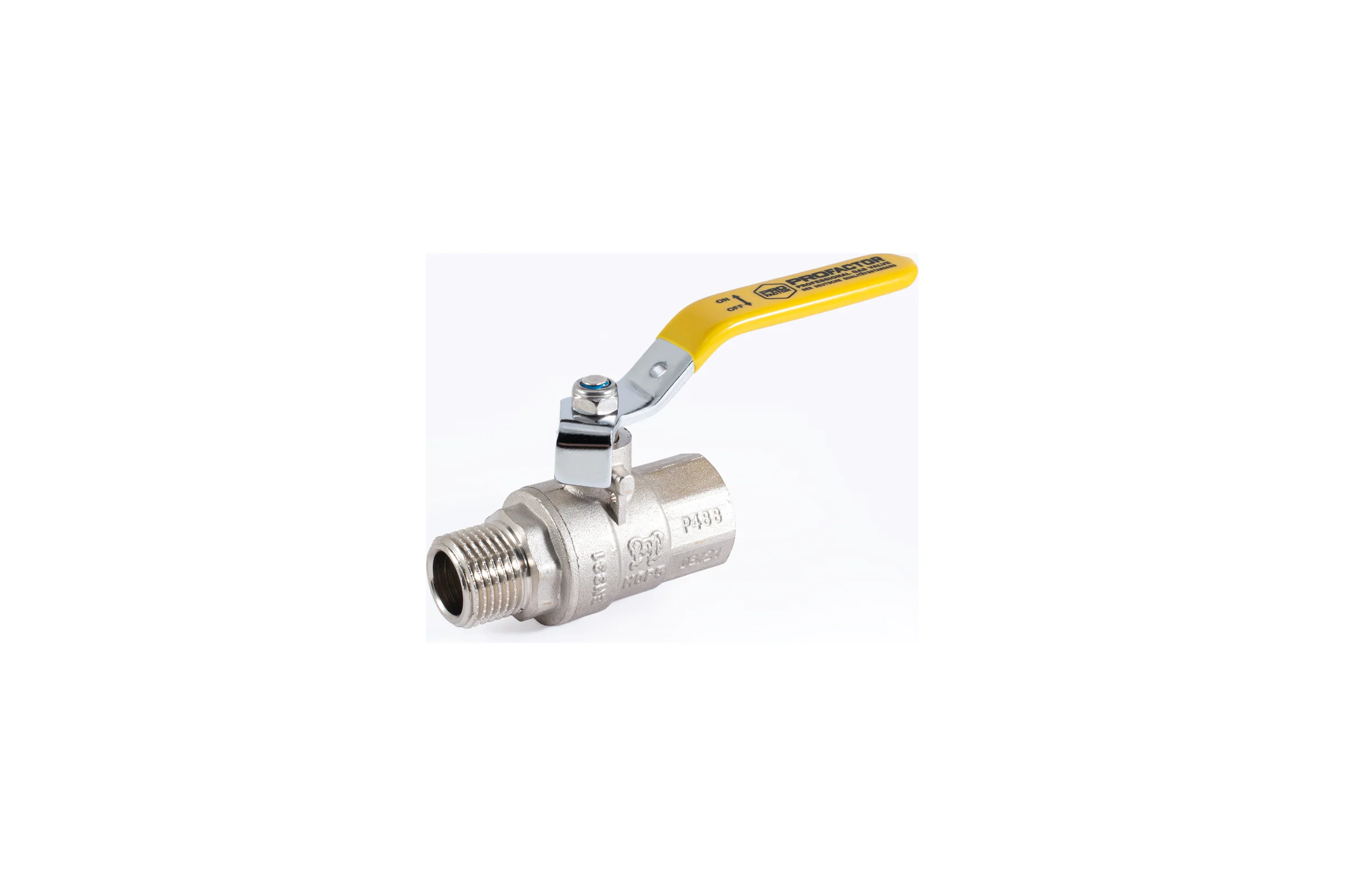 Шаровой кран для газа PROFACTOR PF GAS ручка рычаг, в/н 1/2 дюйма PF GBV 345