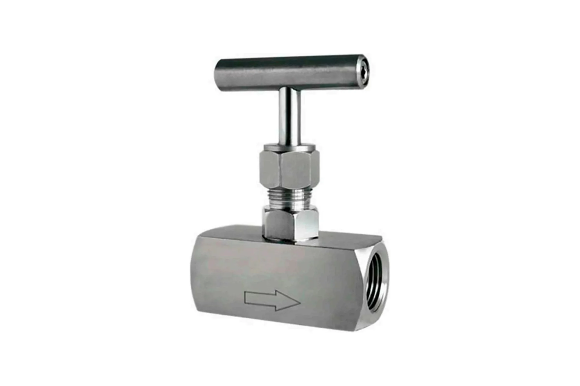 Клапан игольчатый DN.ru 316-316-T-Ht 1 1/4 Ду32 Ру400 резьбовой с Т-образной рукояткой D090-02986