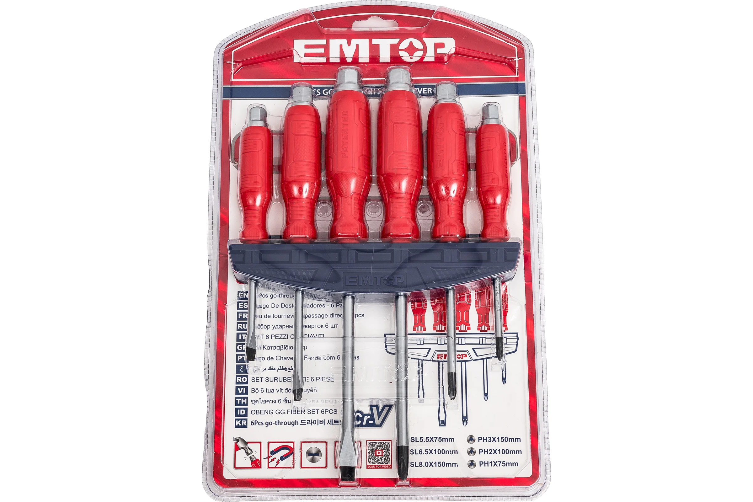 Набор ударных отвëрток emtop 6 шт ESSTGT0601