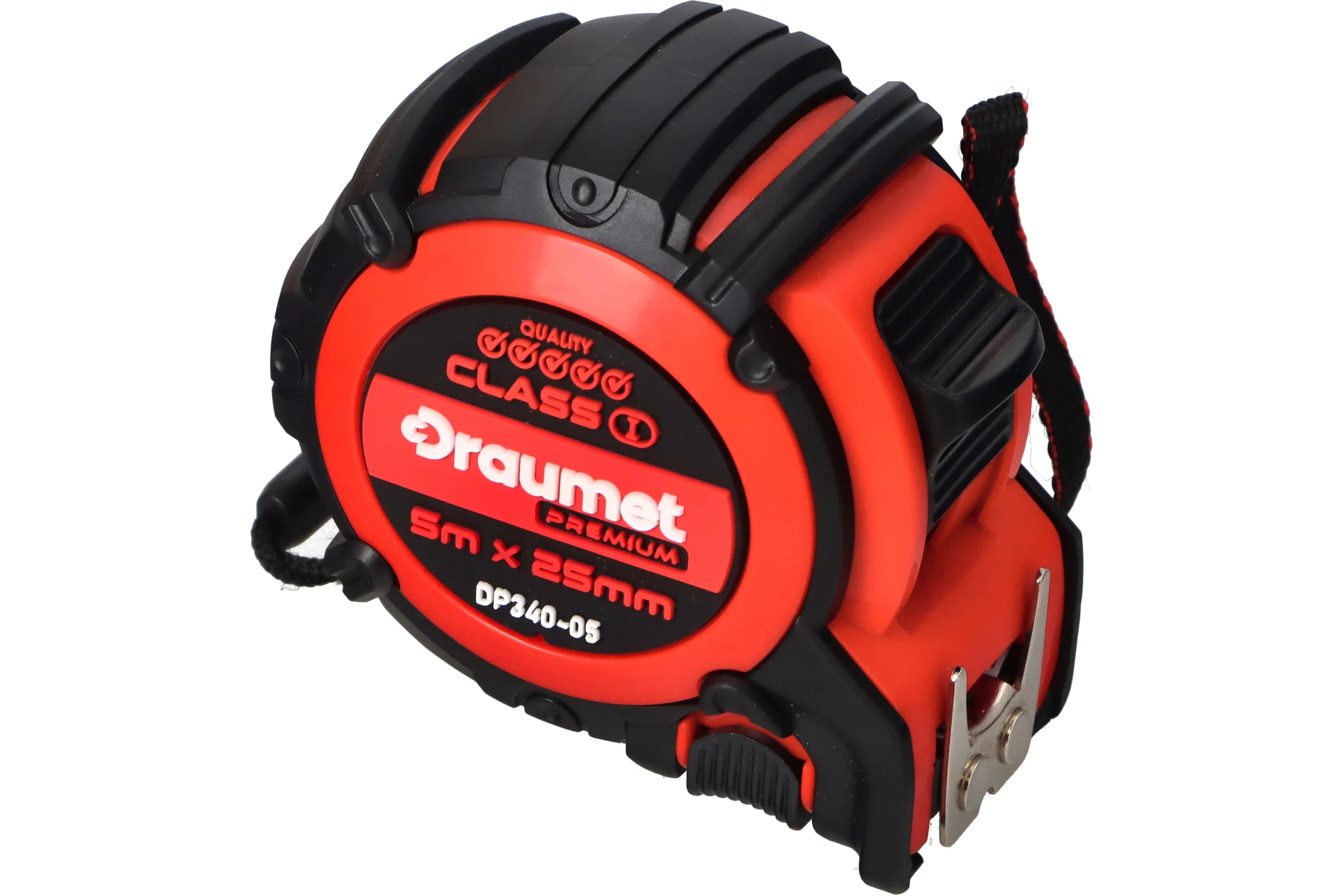 Рулетка обрезиненная DRAUMET PREMIUM 5 м x 25 мм DP340-05
