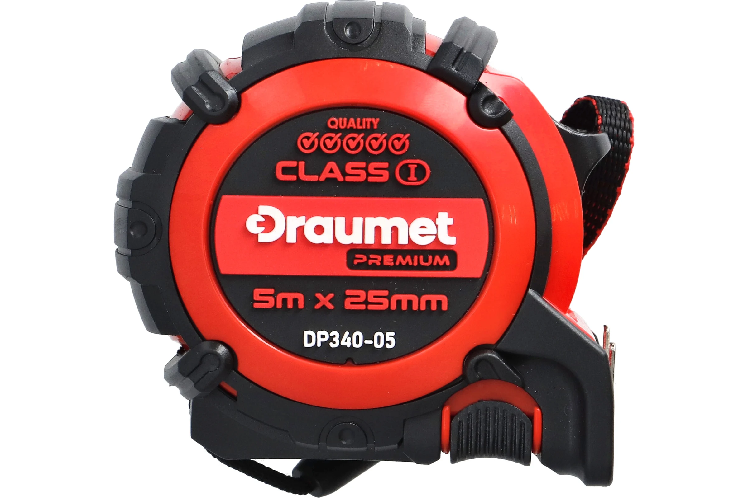 Рулетка обрезиненная DRAUMET PREMIUM 5 м x 25 мм DP340-05