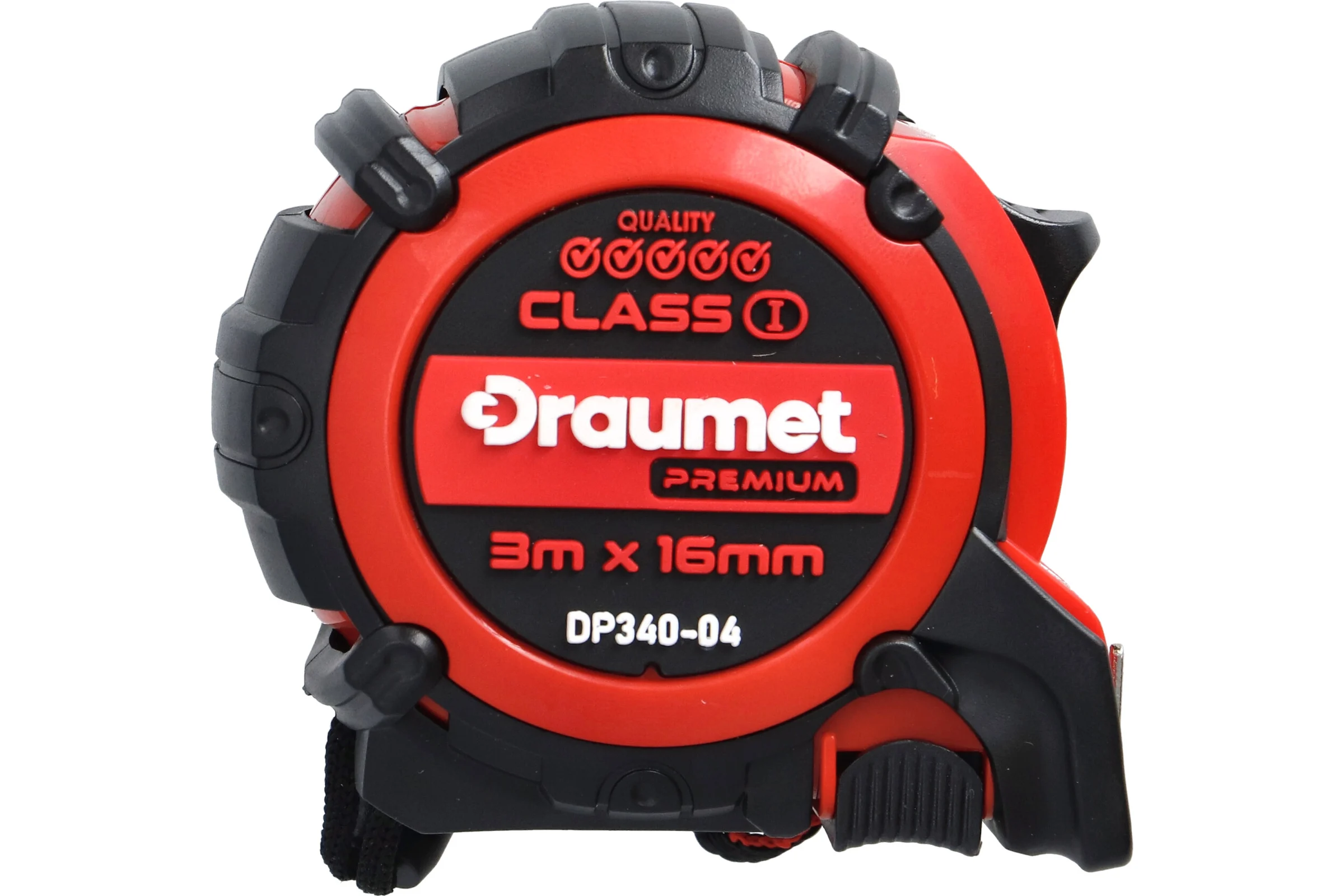 Рулетка обрезиненная DRAUMET PREMIUM 3 м x 16 мм DP340-04