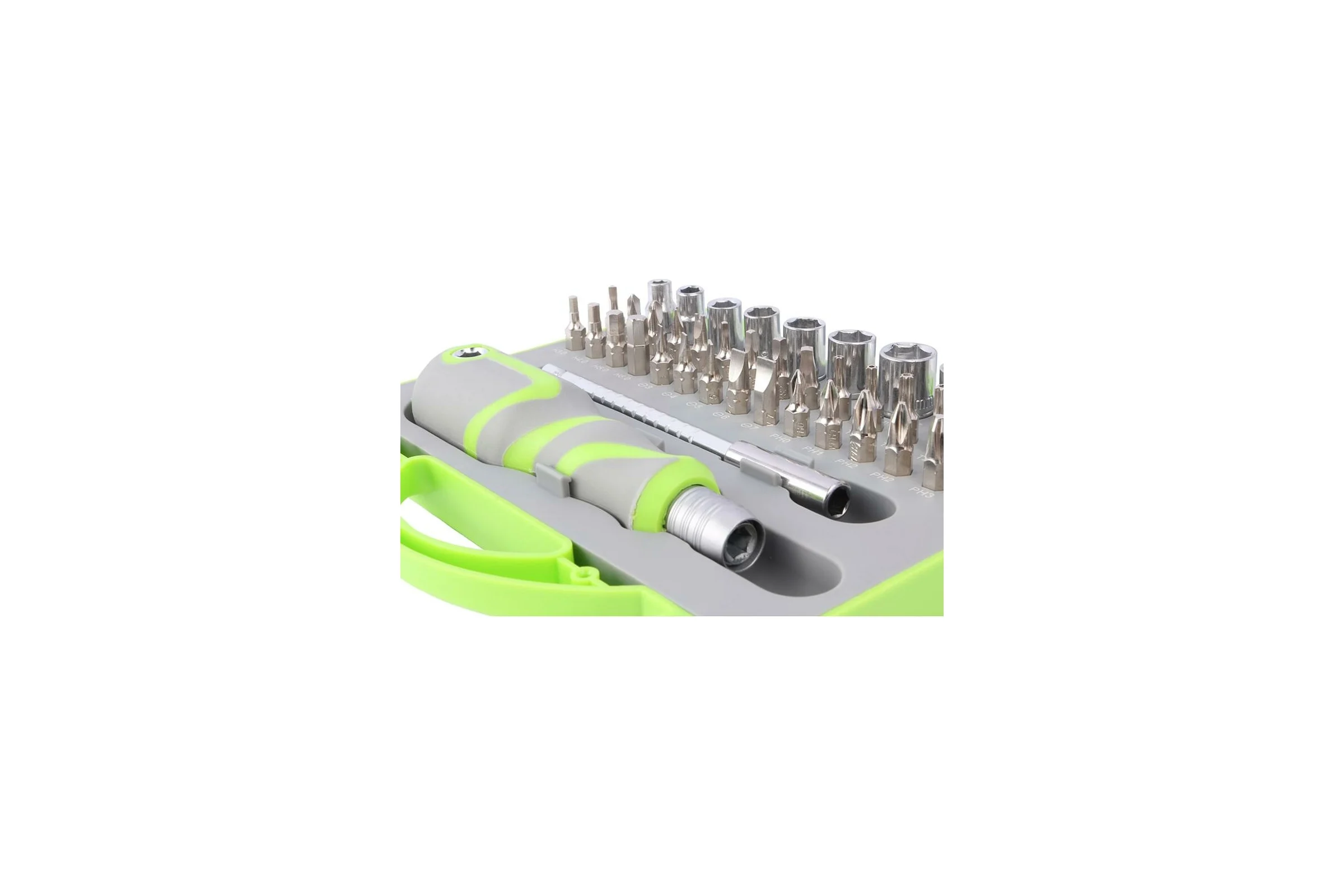 Отвертка с набором бит и торцевыми головками GOODKING 41 предмет O-10041
