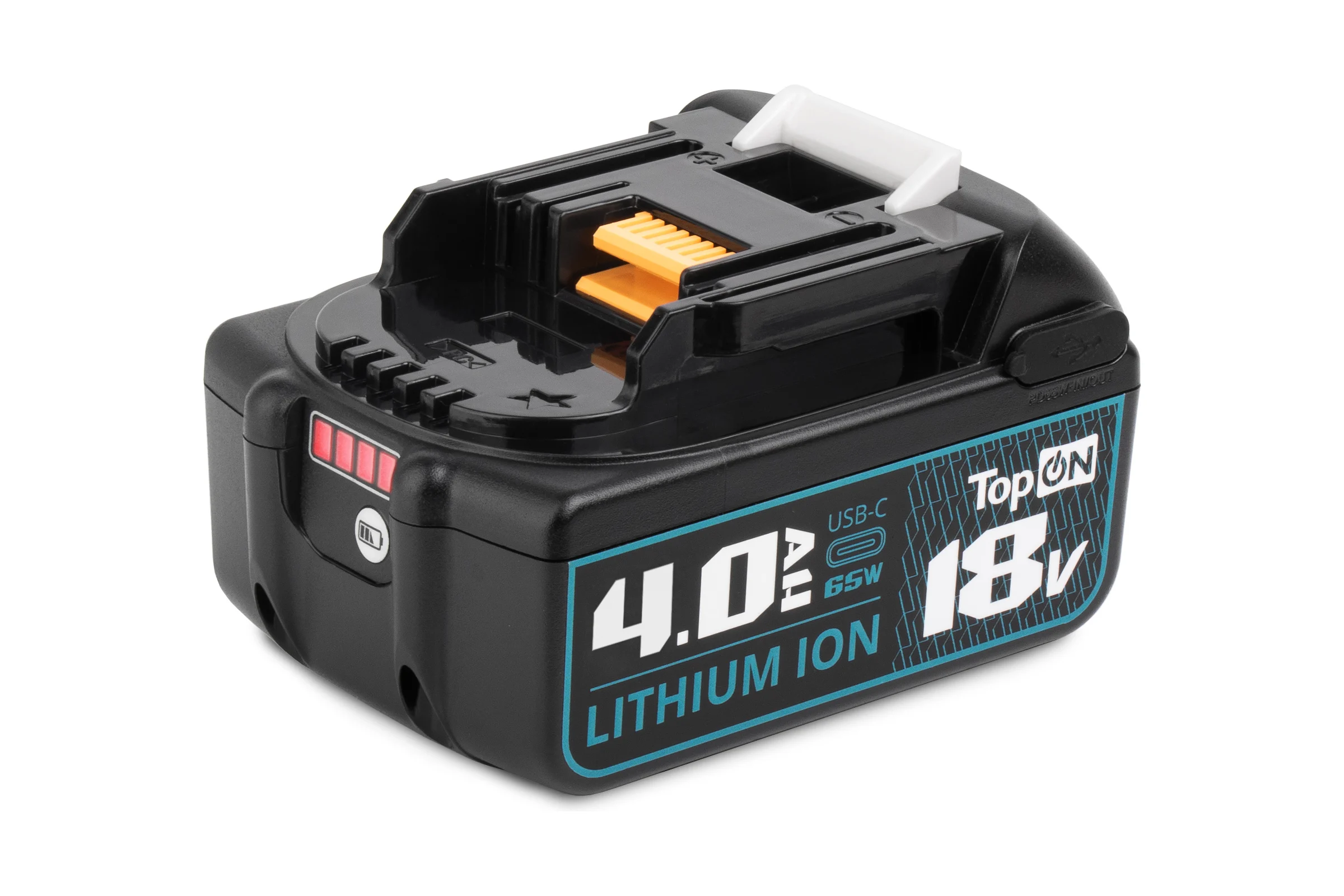 Аккумулятор TopOn BL1850B 18V 4.0Ah (Li-ion) с USB портом. PN: 197280-8 TOP-MAK-18-4.0-USB