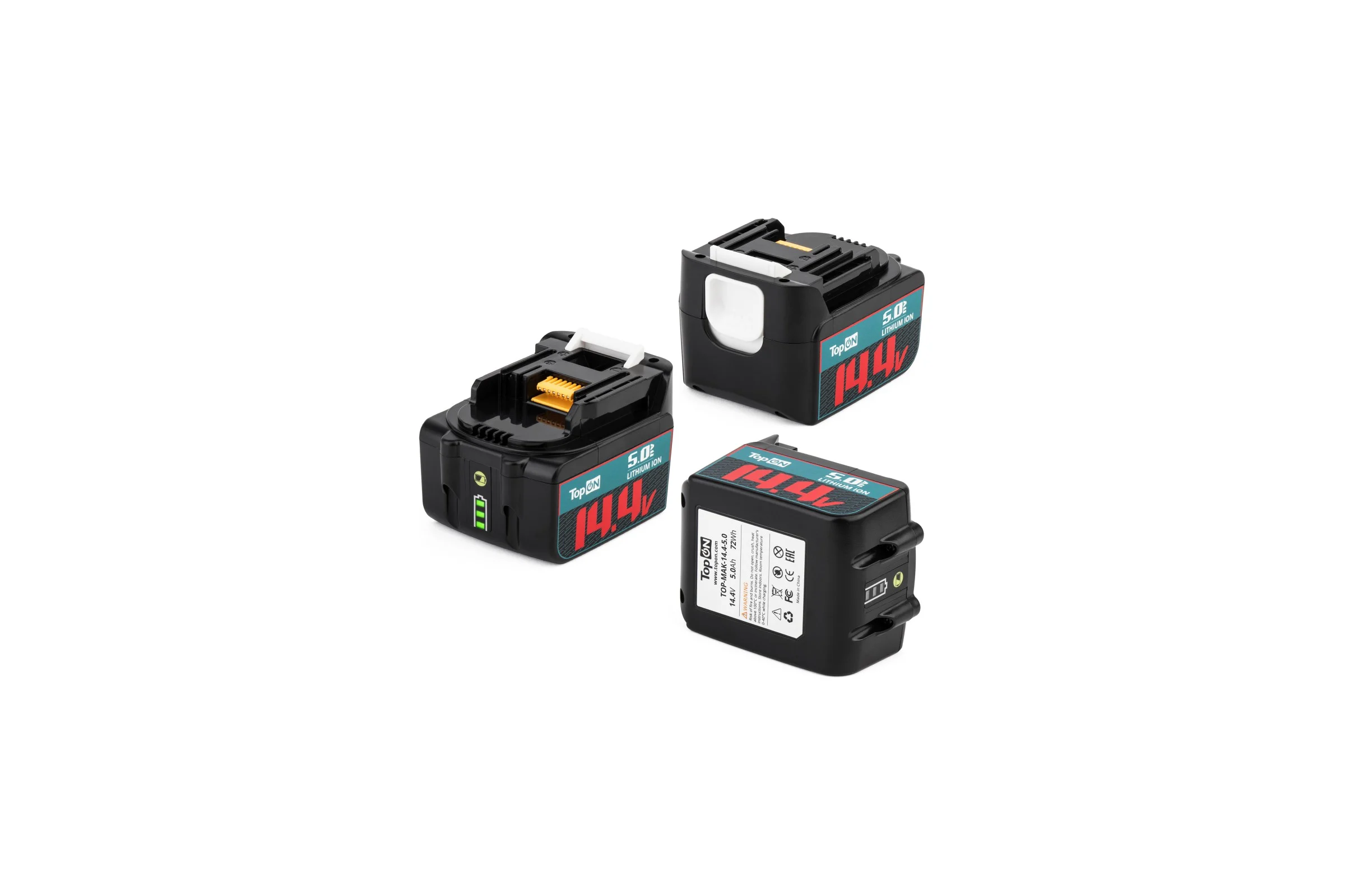 Аккумулятор TopOn BL1440 14.4V 5.0Ah (Li-ion) PN: 196386-9 TOP-MAK-14.4-5.0
