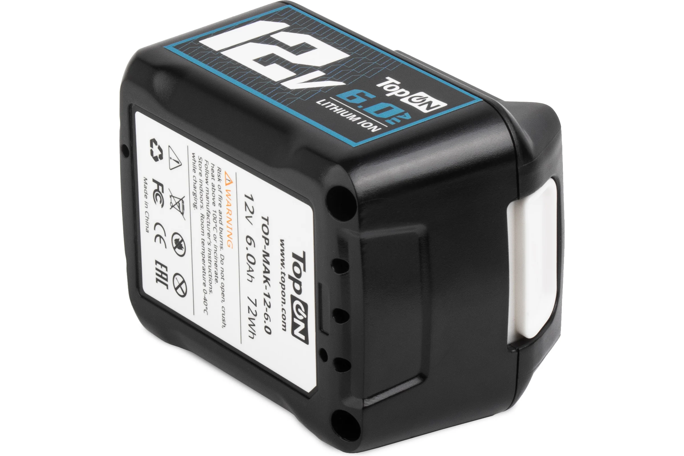 Аккумулятор TopOn BL1041B 12V 6.0Ah (Li-ion) PN: 197406-2 TOP-MAK-12-6.0