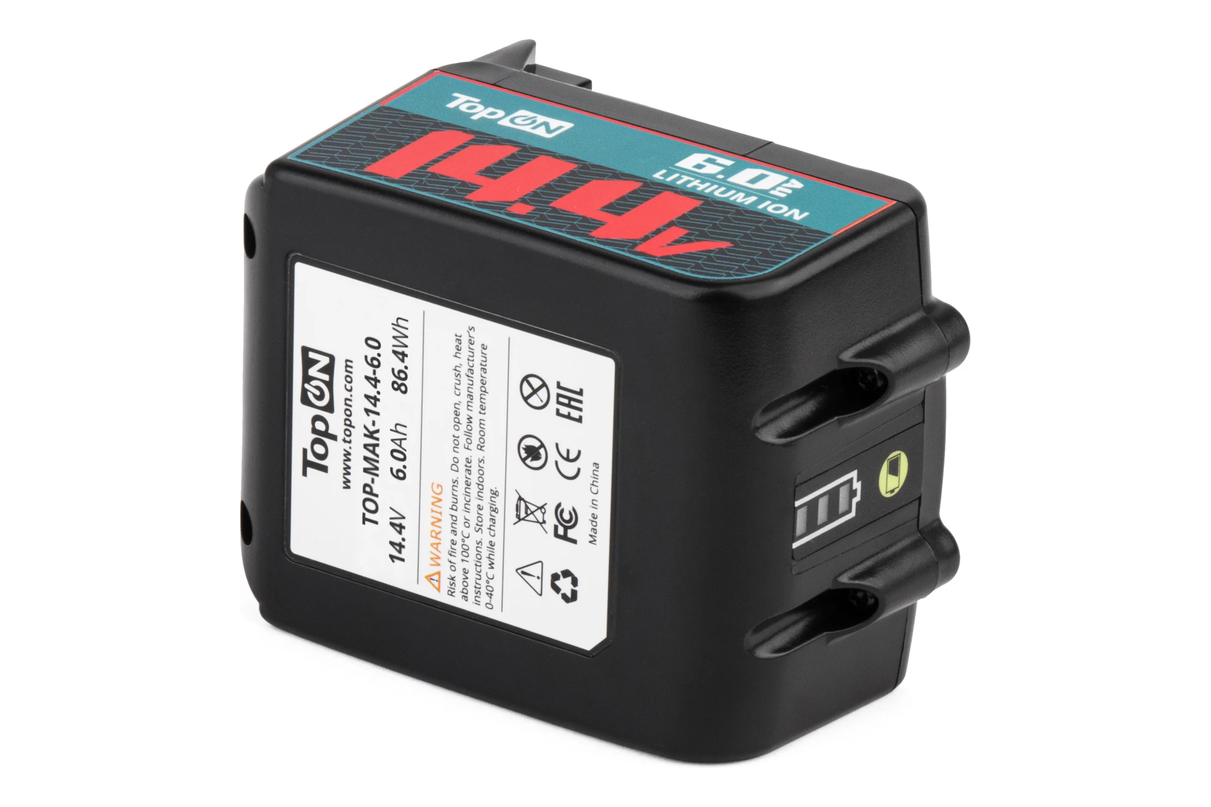 Аккумулятор TopOn BL1440 14.4V 6.0Ah (Li-ion) PN: 196386-9 TOP-MAK-14.4-6.0
