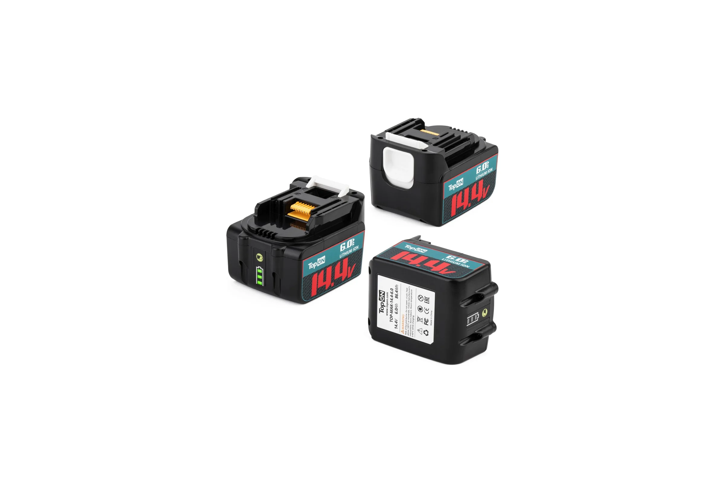 Аккумулятор TopOn BL1440 14.4V 6.0Ah (Li-ion) PN: 196386-9 TOP-MAK-14.4-6.0