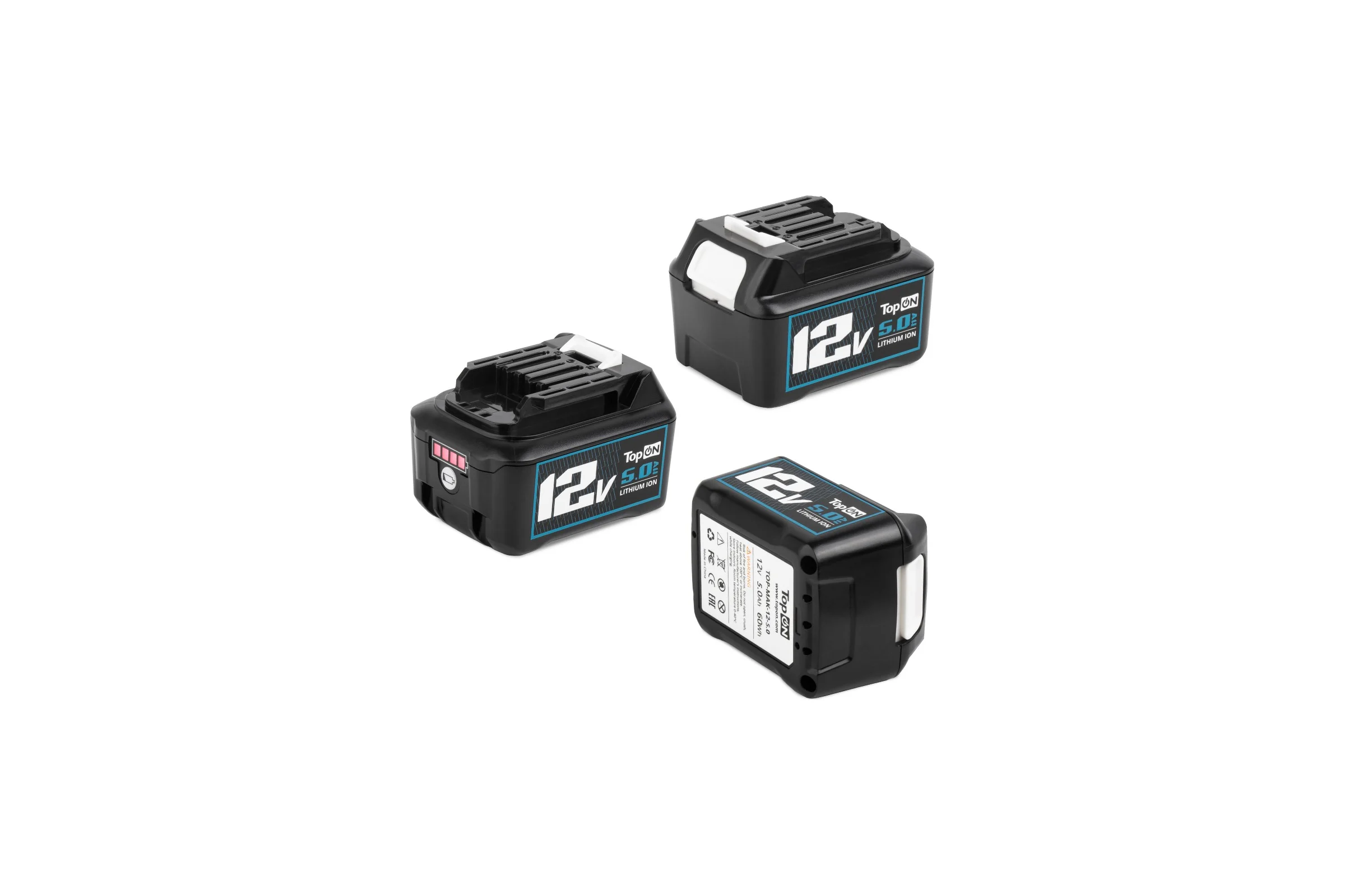 Аккумулятор TopOn BL1041B 12V 5.0Ah (Li-ion) PN: 197406-2 TOP-MAK-12-5.0