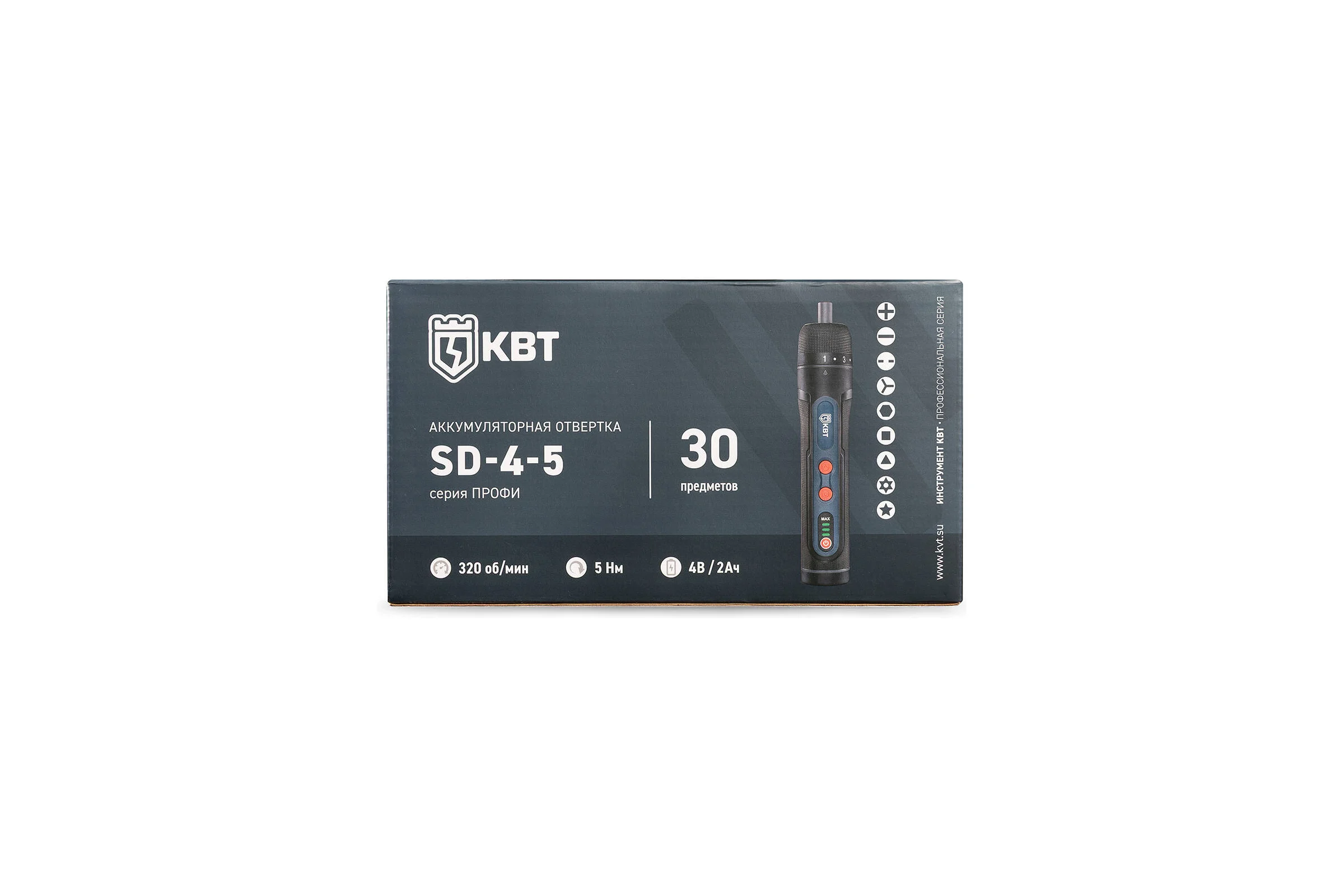 Отвертка аккумуляторная КВТ SD-4-5 ПРОФИ 105417