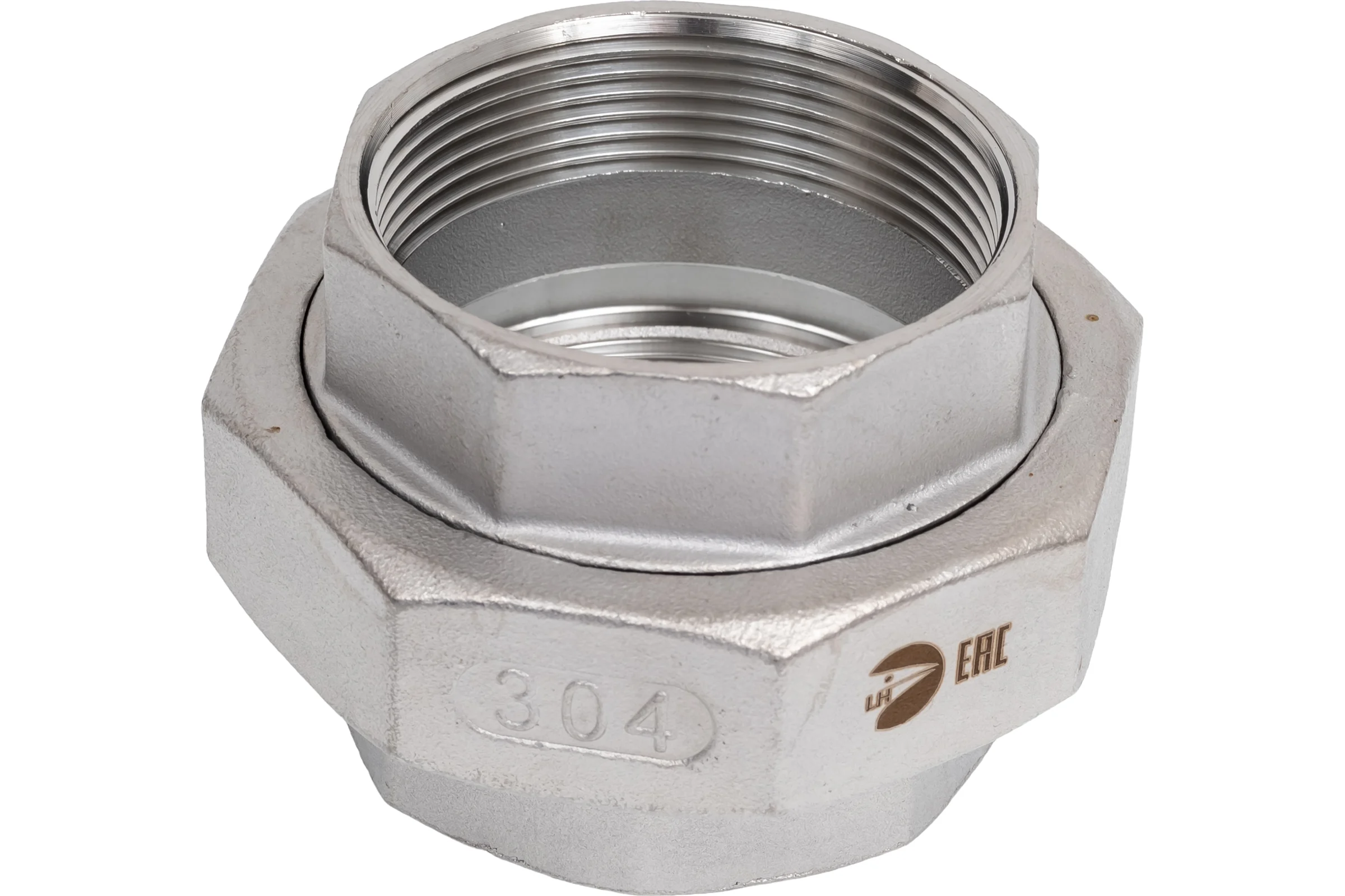 Американка NEWKEY вр/вр нержавеющая сталь AISI304 DN50 (2), (CF8), PTFE, PN16 NK-ADD50/4