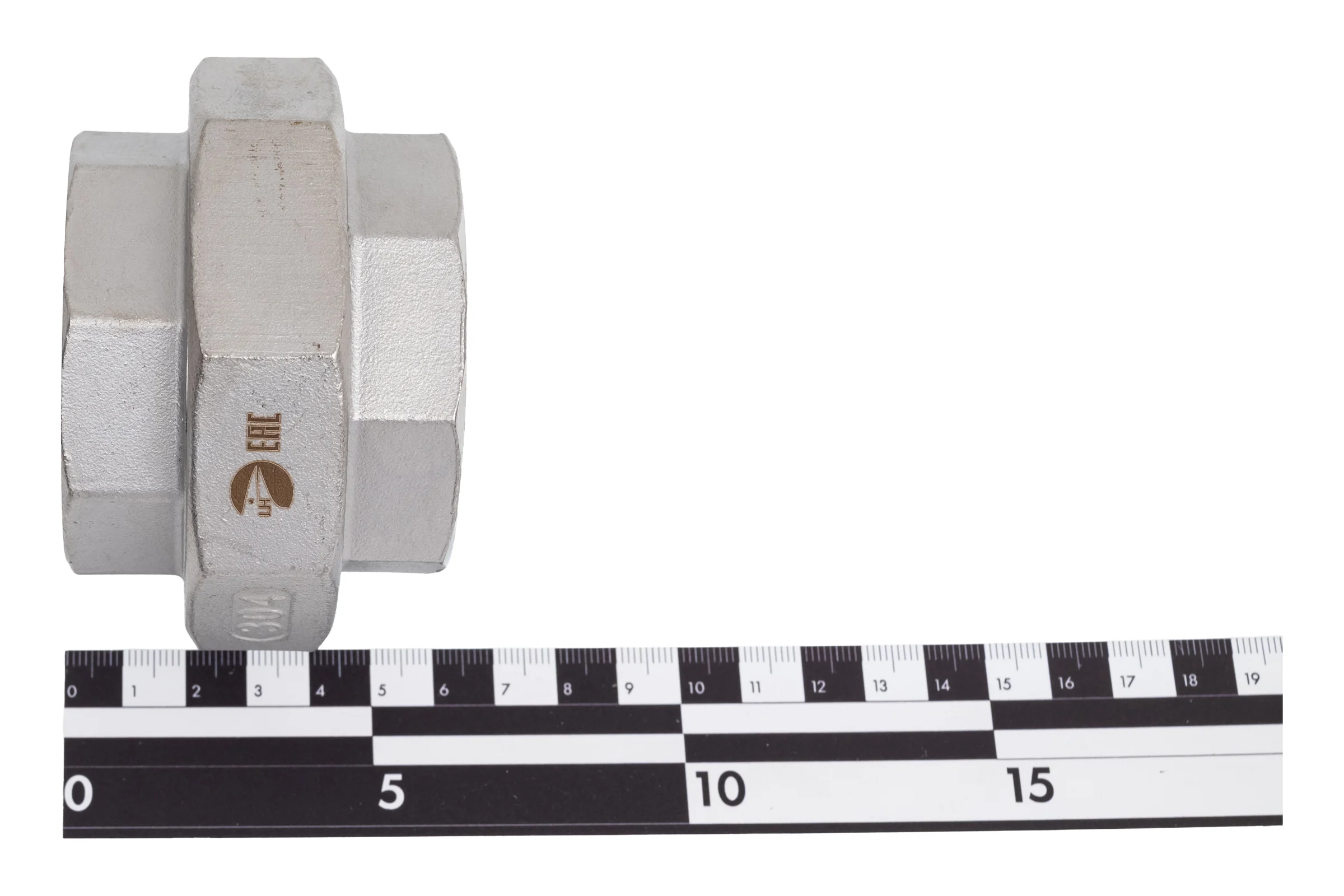 Американка NEWKEY вр/вр нержавеющая сталь AISI304 DN50 (2), (CF8), PTFE, PN16 NK-ADD50/4
