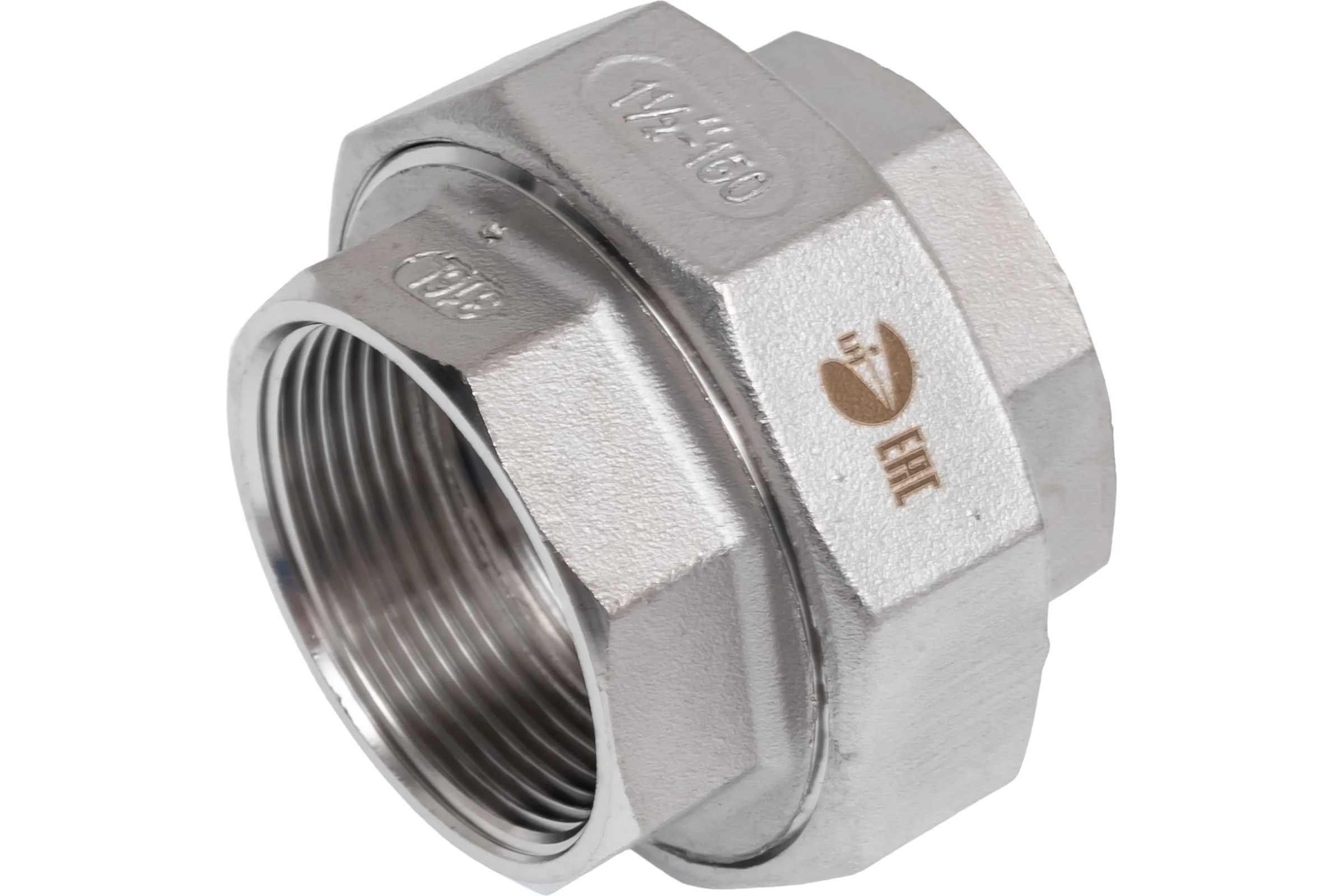 Американка NEWKEY вр/вр нержавеющая сталь AISI304 DN40 (1_1/2), (CF8), PTFE, PN16 NK-ADD40/4