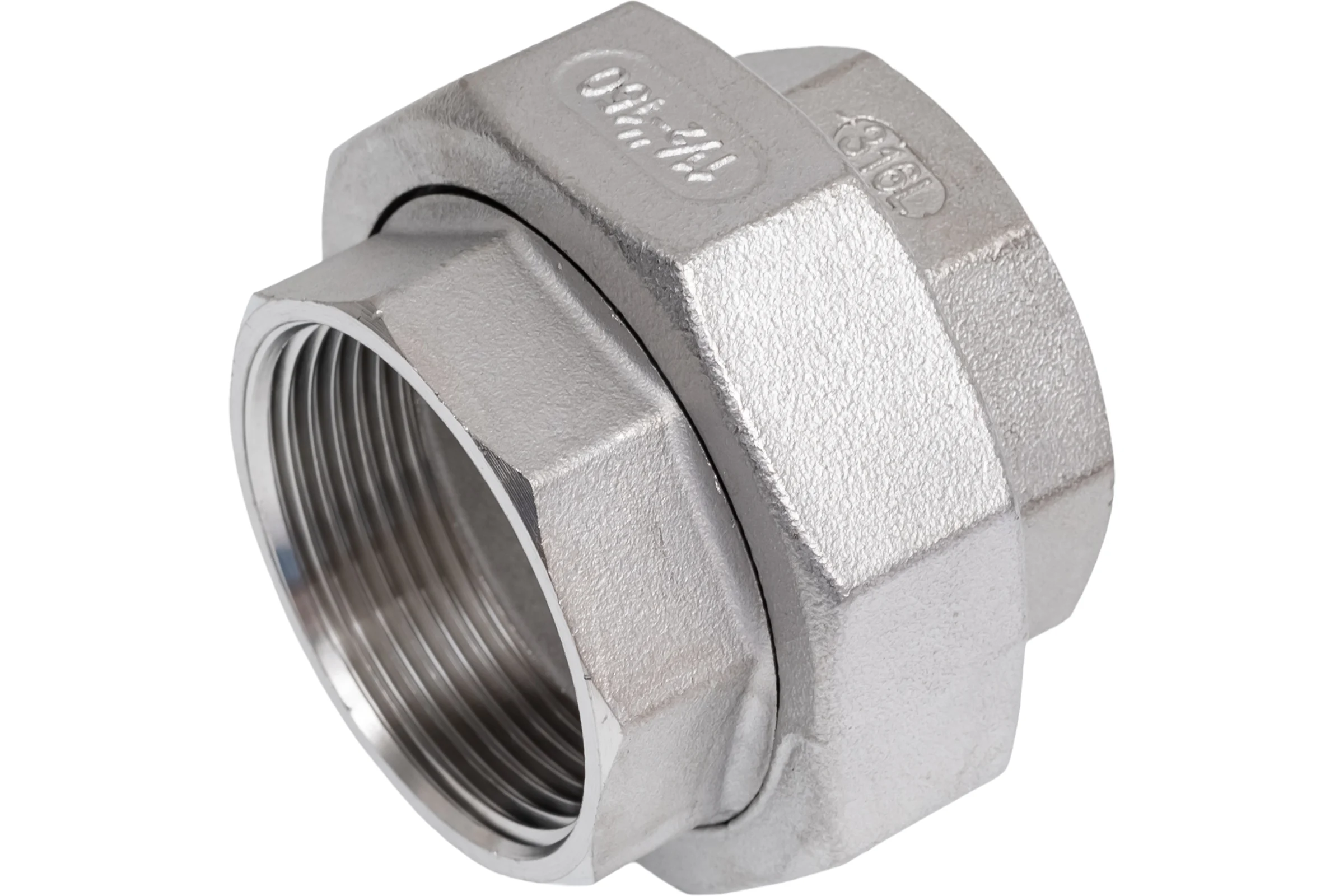 Американка NEWKEY вр/вр нержавеющая сталь AISI304 DN40 (1_1/2), (CF8), PTFE, PN16 NK-ADD40/4
