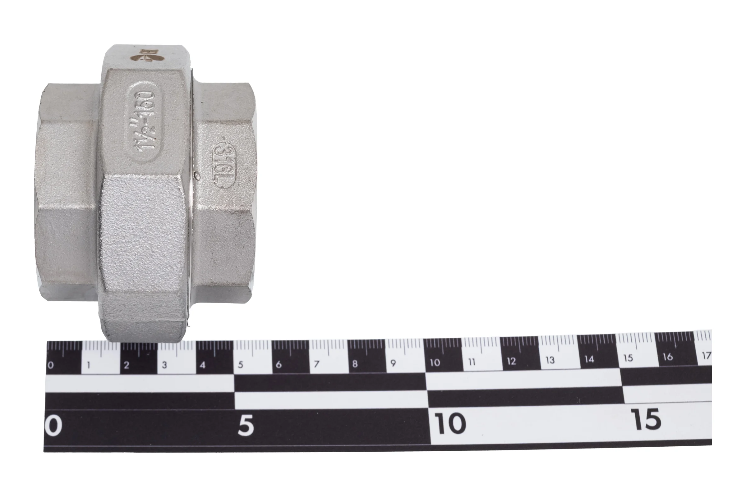 Американка NEWKEY вр/вр нержавеющая сталь AISI304 DN40 (1_1/2), (CF8), PTFE, PN16 NK-ADD40/4