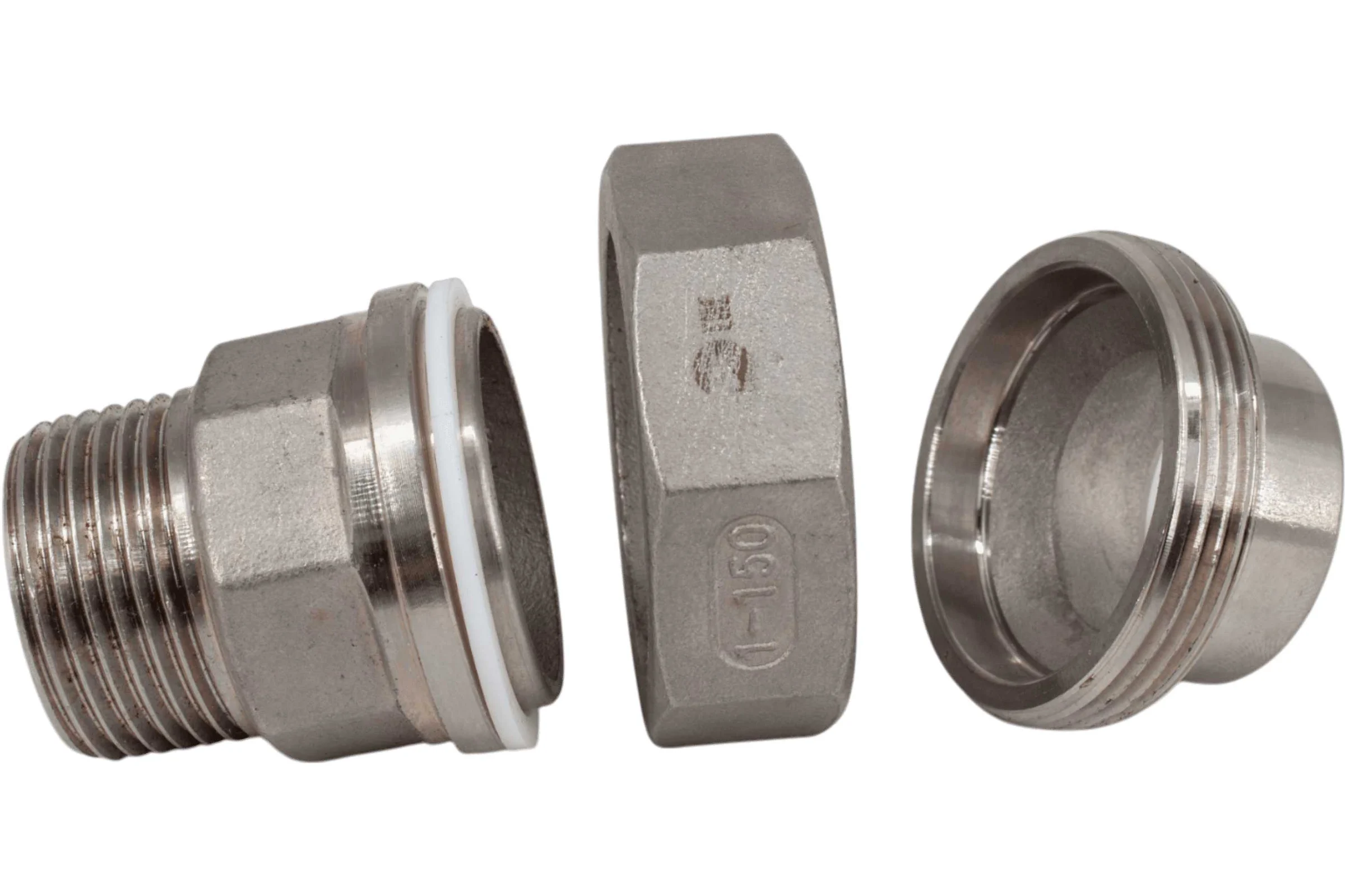 Американка NEWKEY c/нр нержавеющая сталь AISI304 DN25 (1), (CF8), PTFE, PN16 NK-AW/M25/4