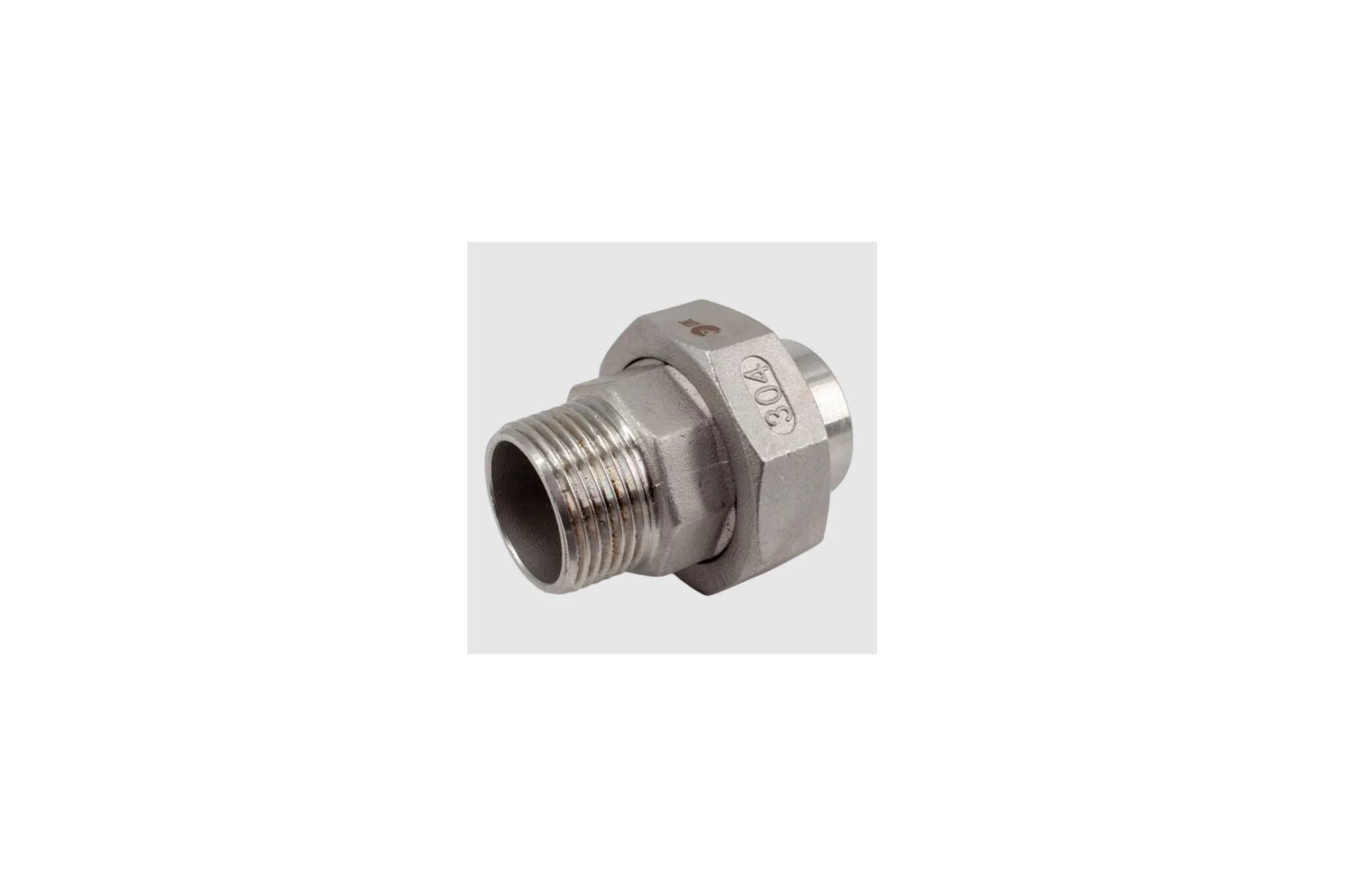 Американка NEWKEY c/нр нержавеющая сталь AISI304 DN40 (1_1/2), (CF8), PTFE, PN16 NK-AW/M40/4
