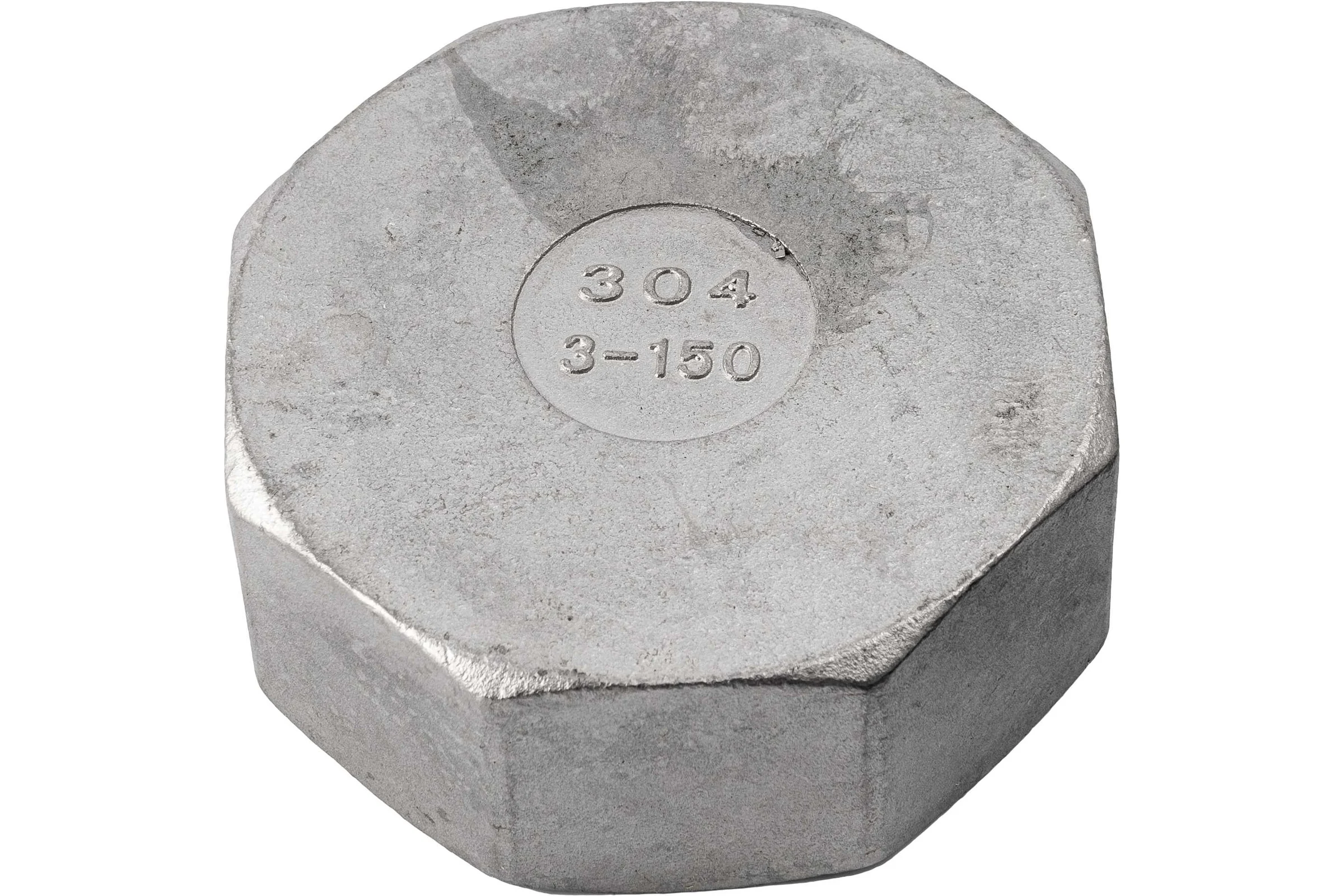 Заглушка NEWKEY В/Р 6-ти гранная нержавеющая сталь AISI304 DN80 (3), (CF8), PN16 NK-DTP80/4