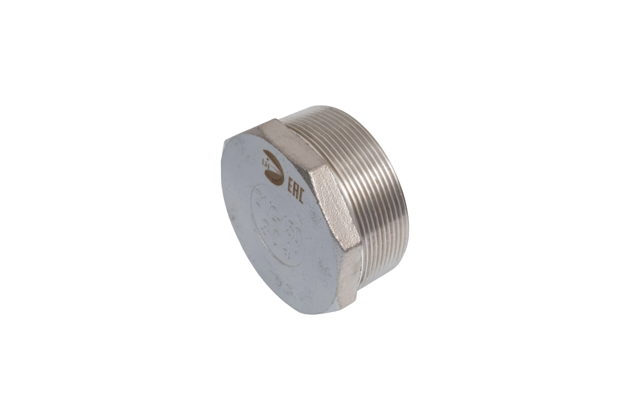 Заглушка NEWKEY Н/Р 6-ти гранная нержавеющая сталь AISI304 DN65 (2_1/2), (CF8), PN16 NK-DT65/4