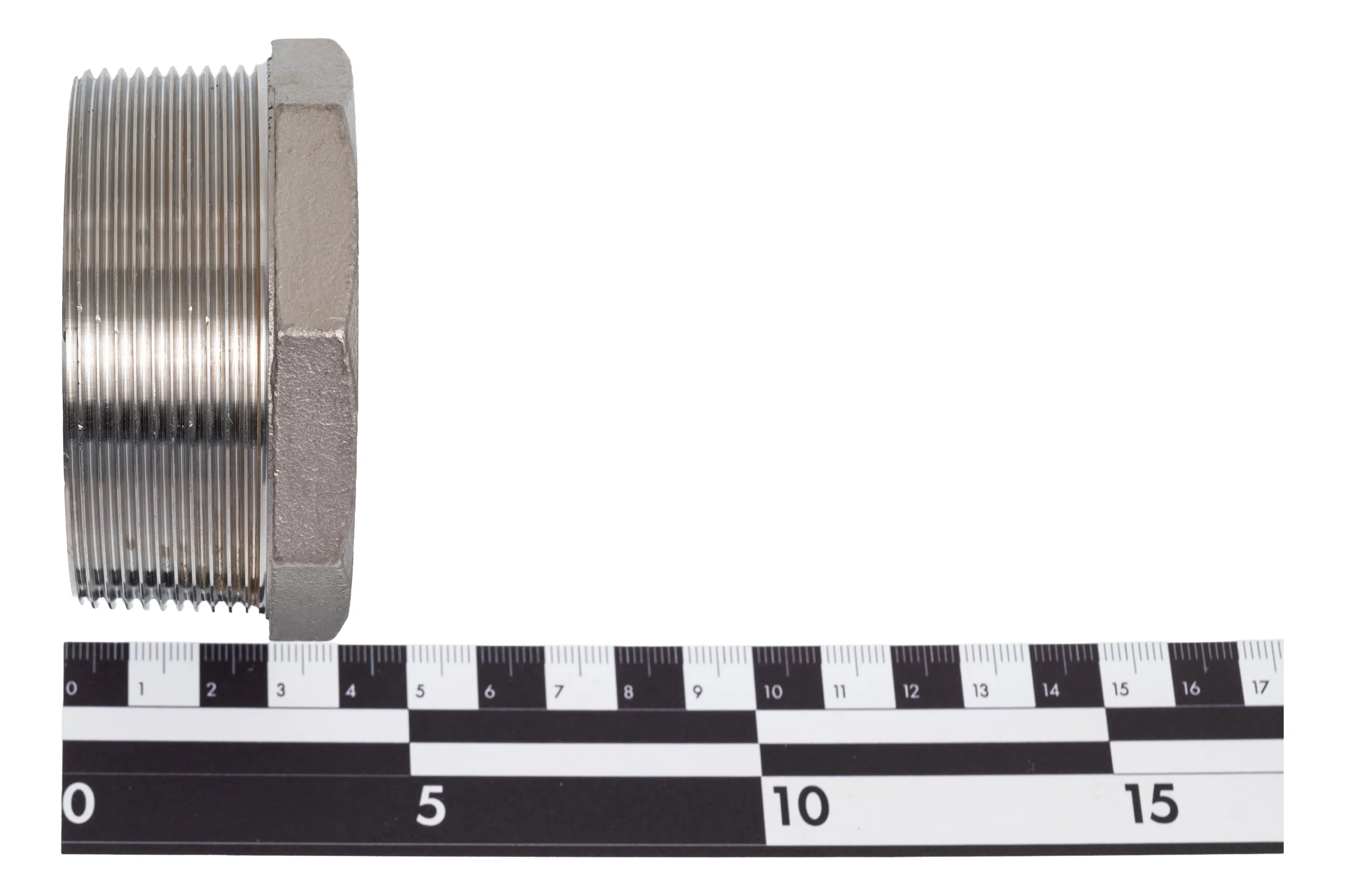 Заглушка NEWKEY Н/Р 6-ти гранная нержавеющая сталь AISI304 DN65 (2_1/2), (CF8), PN16 NK-DT65/4
