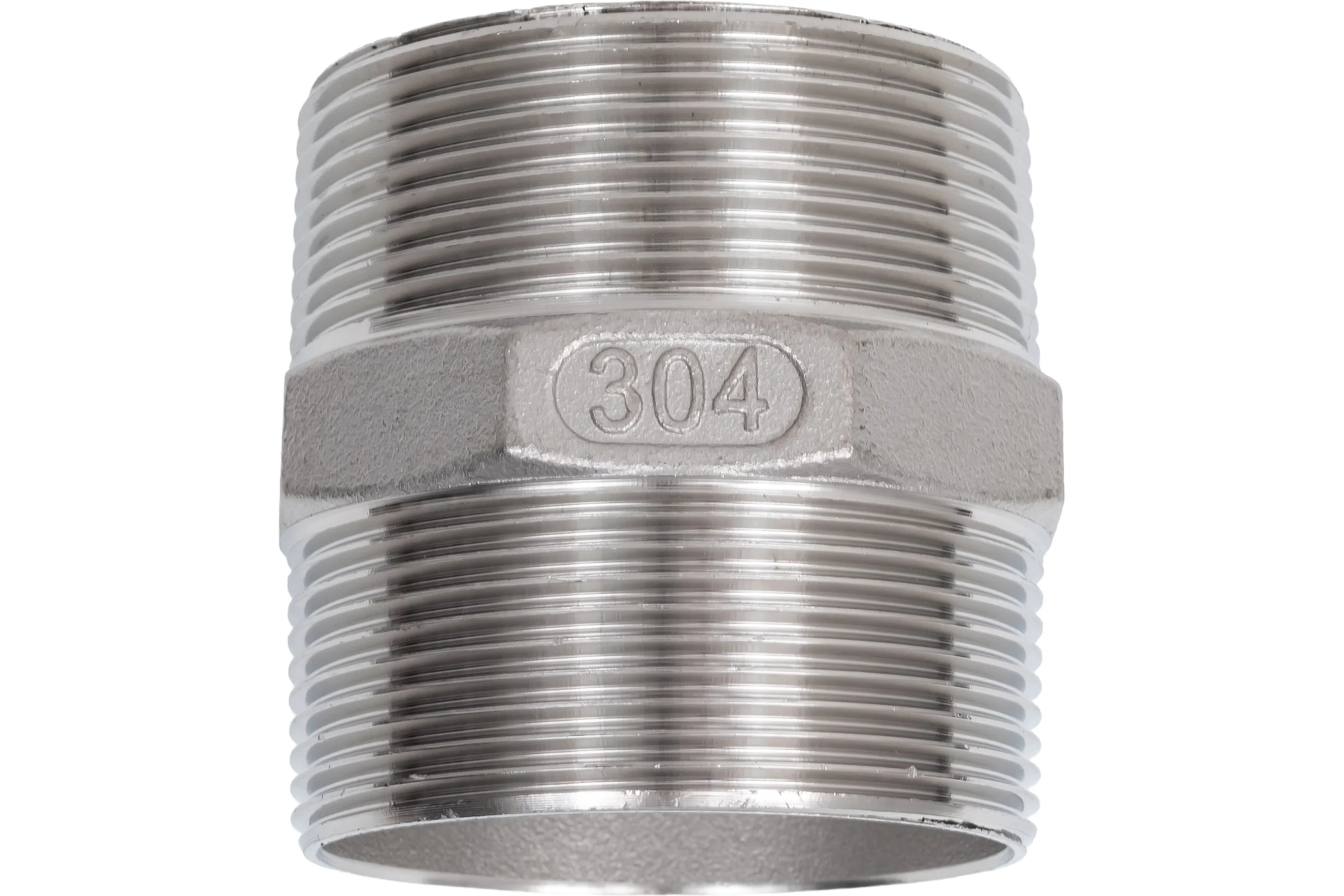 Ниппель резьбовой NEWKEY нержавеющая сталь AISI304 DN50 (2), (CF8), PN16 NK-NM50/4