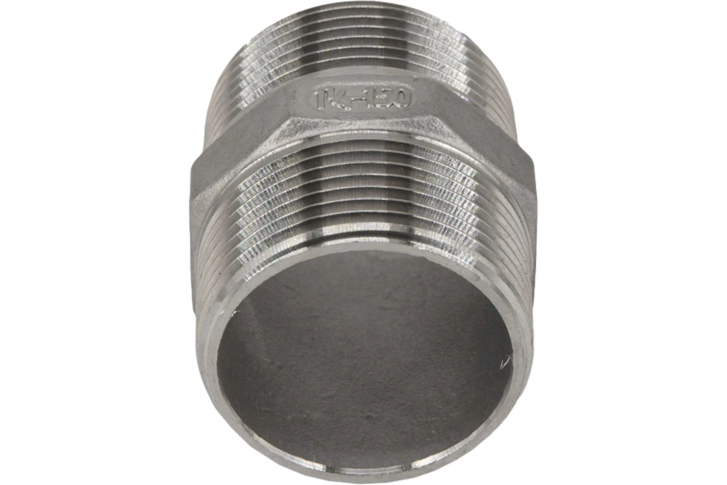 Ниппель резьбовой NEWKEY нержавеющая сталь AISI304 DN32 (1_1/4), (CF8), PN16 NK-NM32/4