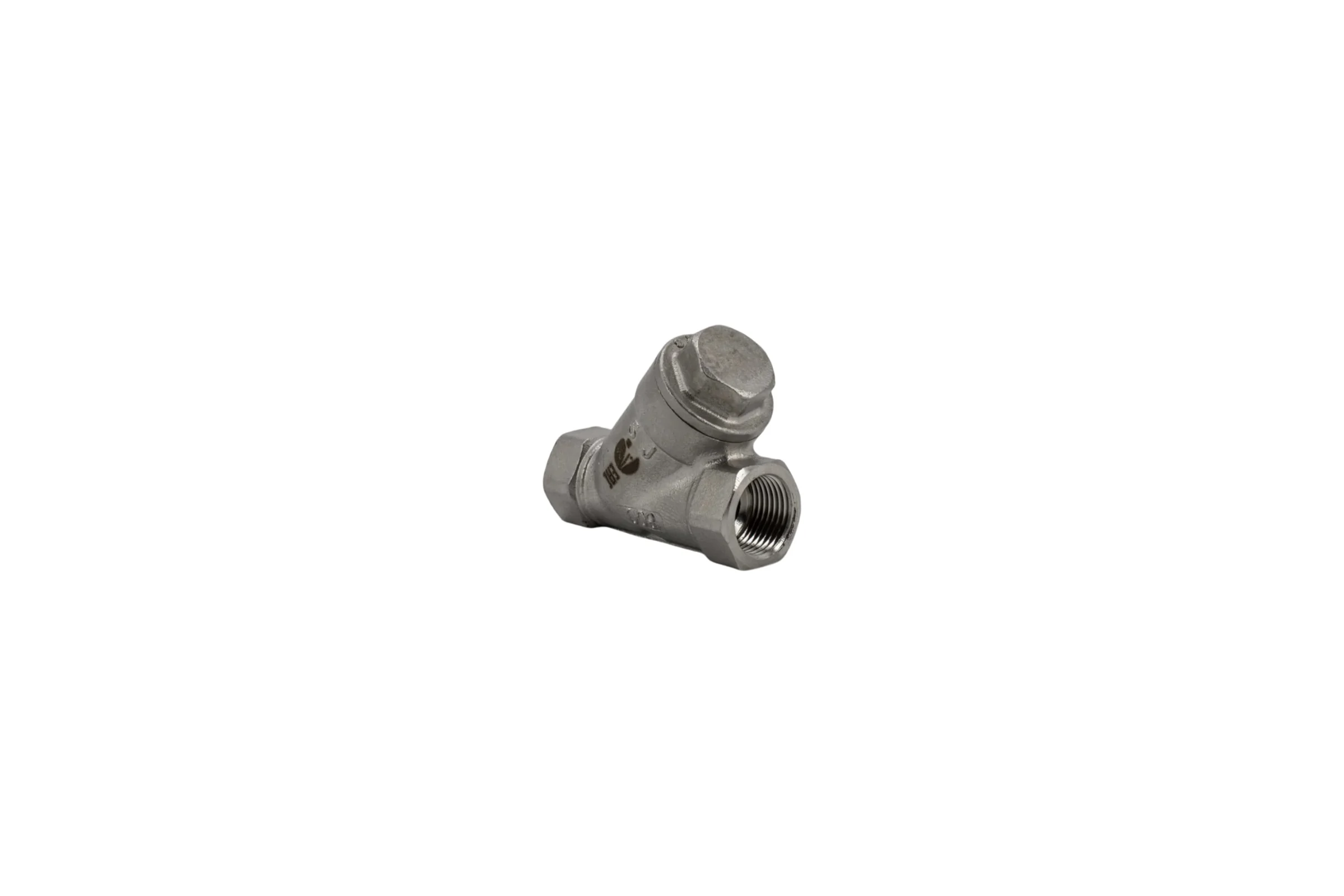 Обратный клапан NEWKEY муфтовый Y-тип нержавеющий, AISI304 DN32 (1_1/4), (CF8), PN40 NK-YC32/4
