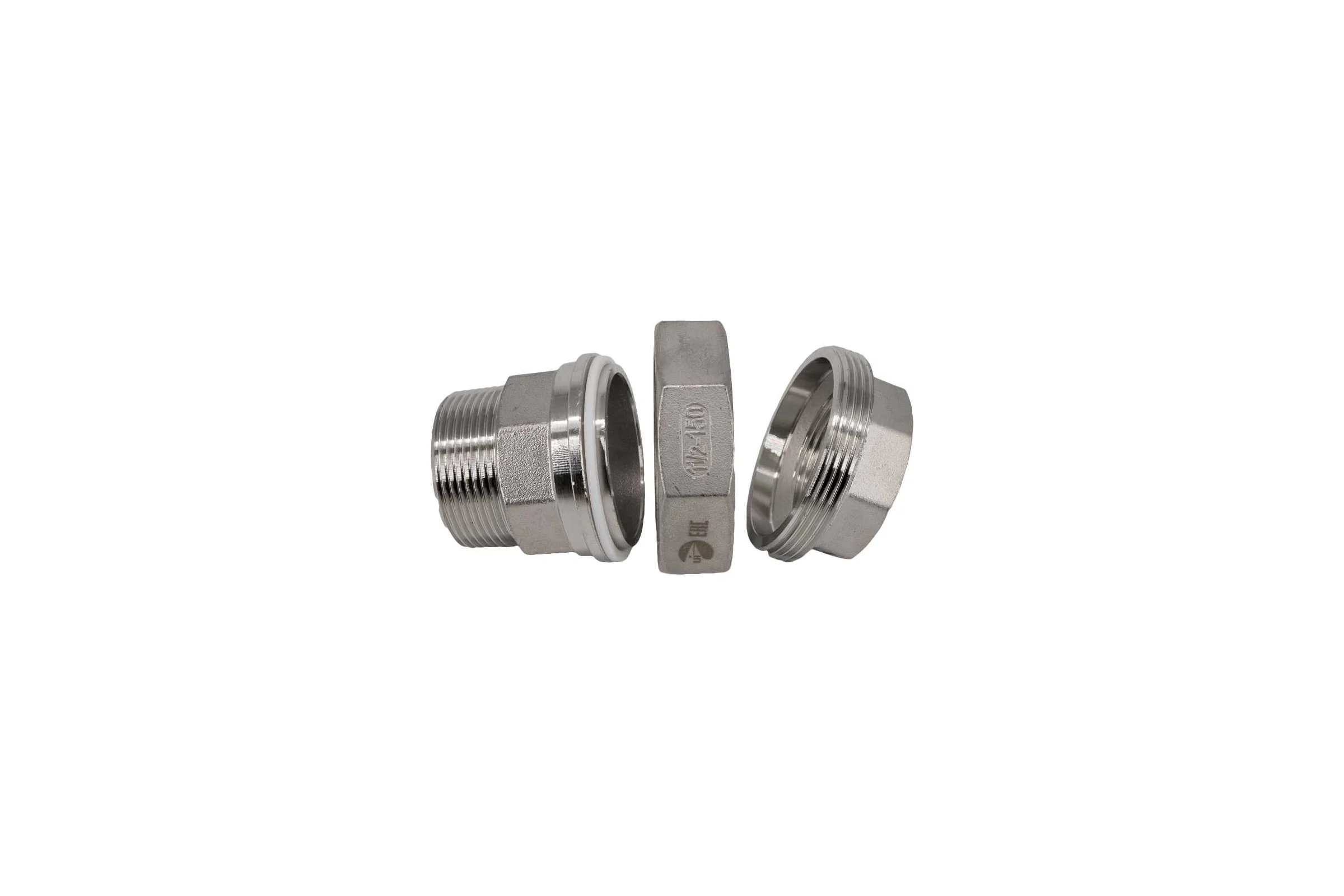 Американка NEWKEY нр/вр нержавеющая, AISI316 DN40 (1_1/2), (CF8М), PTFE, PN16 NK-ADM40/6