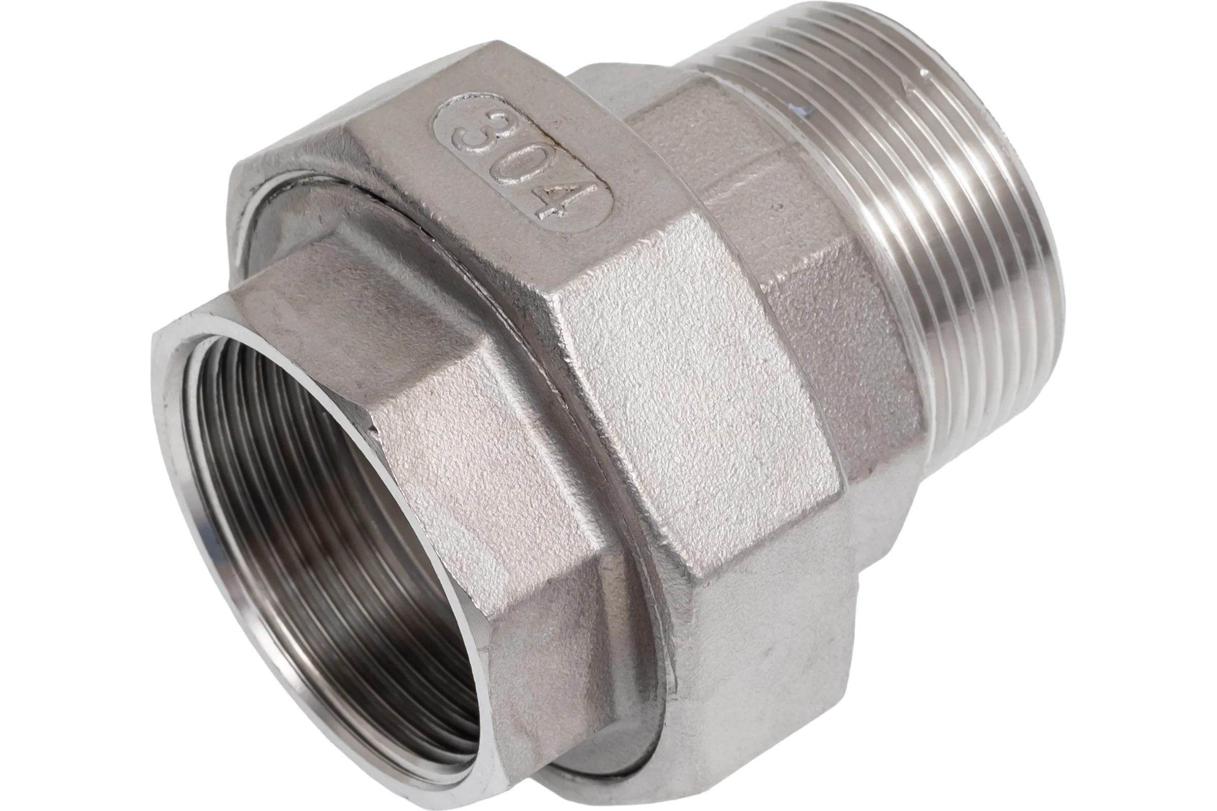 Американка NEWKEY нр/вр нержавеющая, AISI304 DN40 (1_1/2), (CF8), PTFE, PN16 NK-ADM40/4