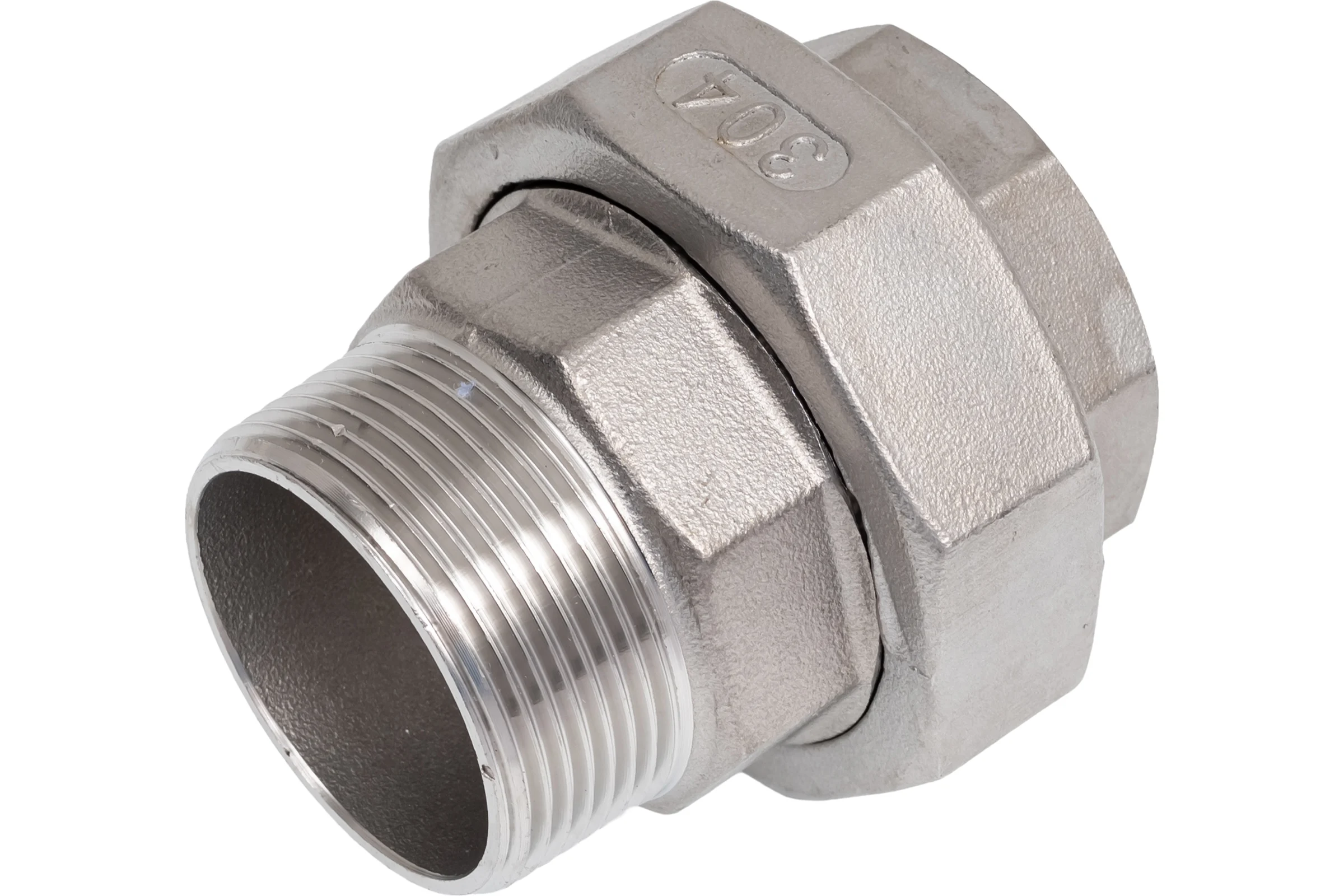 Американка NEWKEY нр/вр нержавеющая, AISI304 DN40 (1_1/2), (CF8), PTFE, PN16 NK-ADM40/4