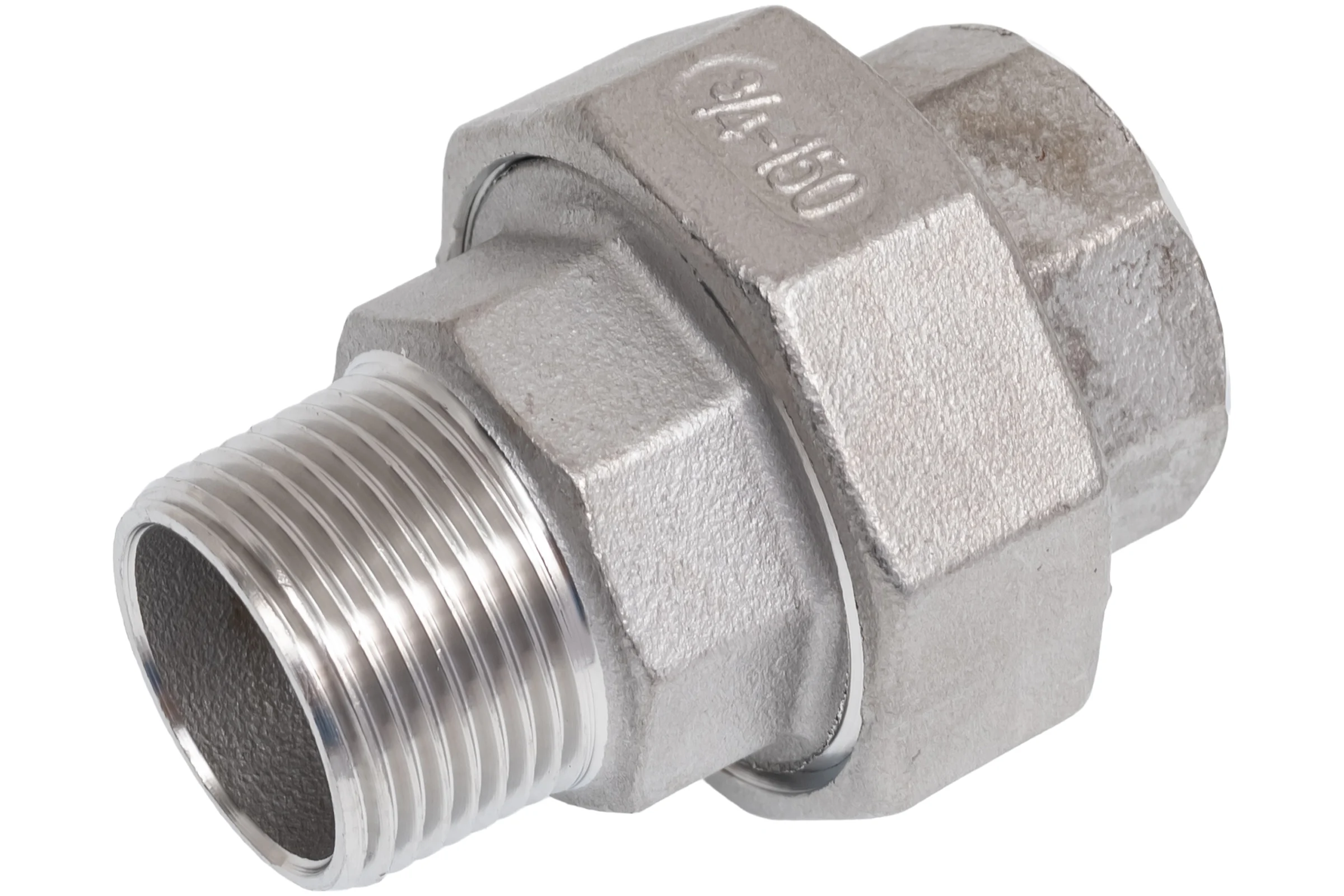 Американка NEWKEY нр/вр нержавеющая, AISI304 DN20 (3/4), (CF8), PTFE, PN16 NK-ADM20/4