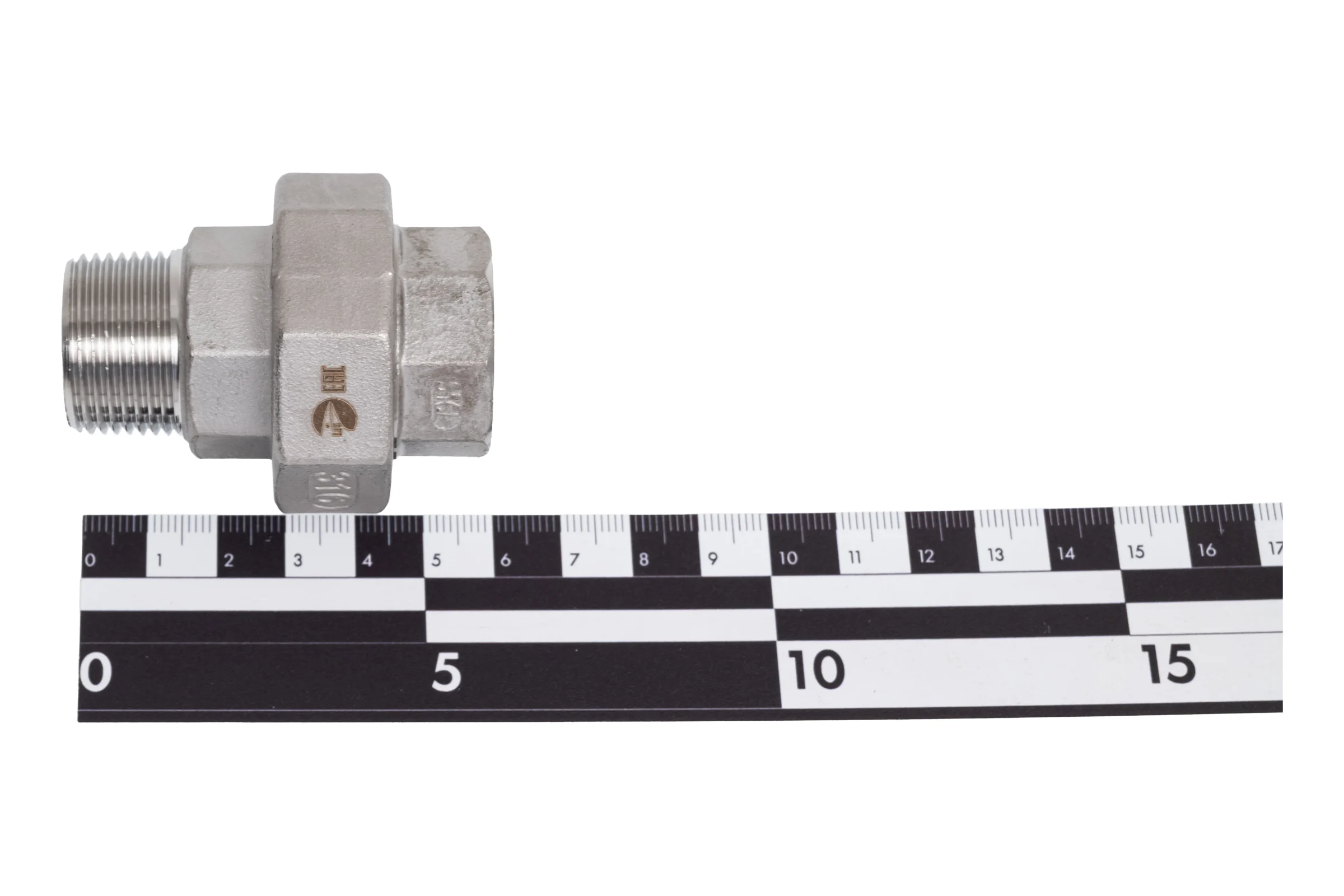 Американка NEWKEY нр/вр нержавеющая, AISI304 DN20 (3/4), (CF8), PTFE, PN16 NK-ADM20/4