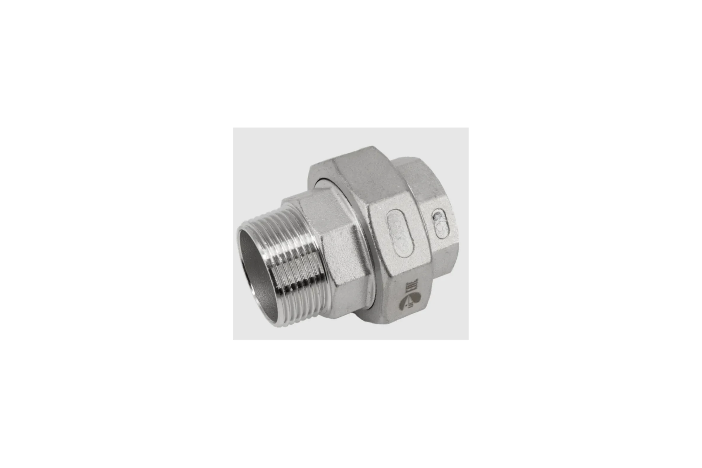 Американка NEWKEY нр/вр нержавеющая, AISI304 DN25 (1), (CF8), PTFE, PN16 NK-ADM25/4