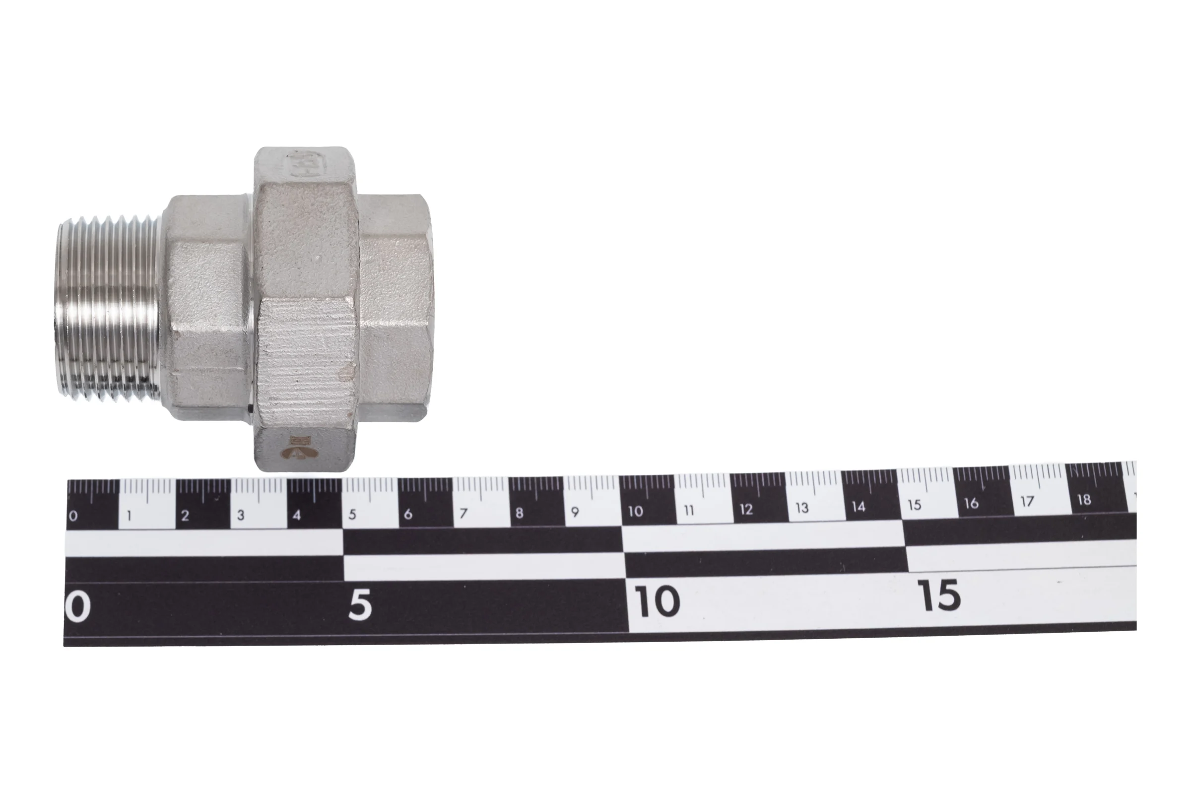Американка NEWKEY нр/вр нержавеющая, AISI304 DN25 (1), (CF8), PTFE, PN16 NK-ADM25/4