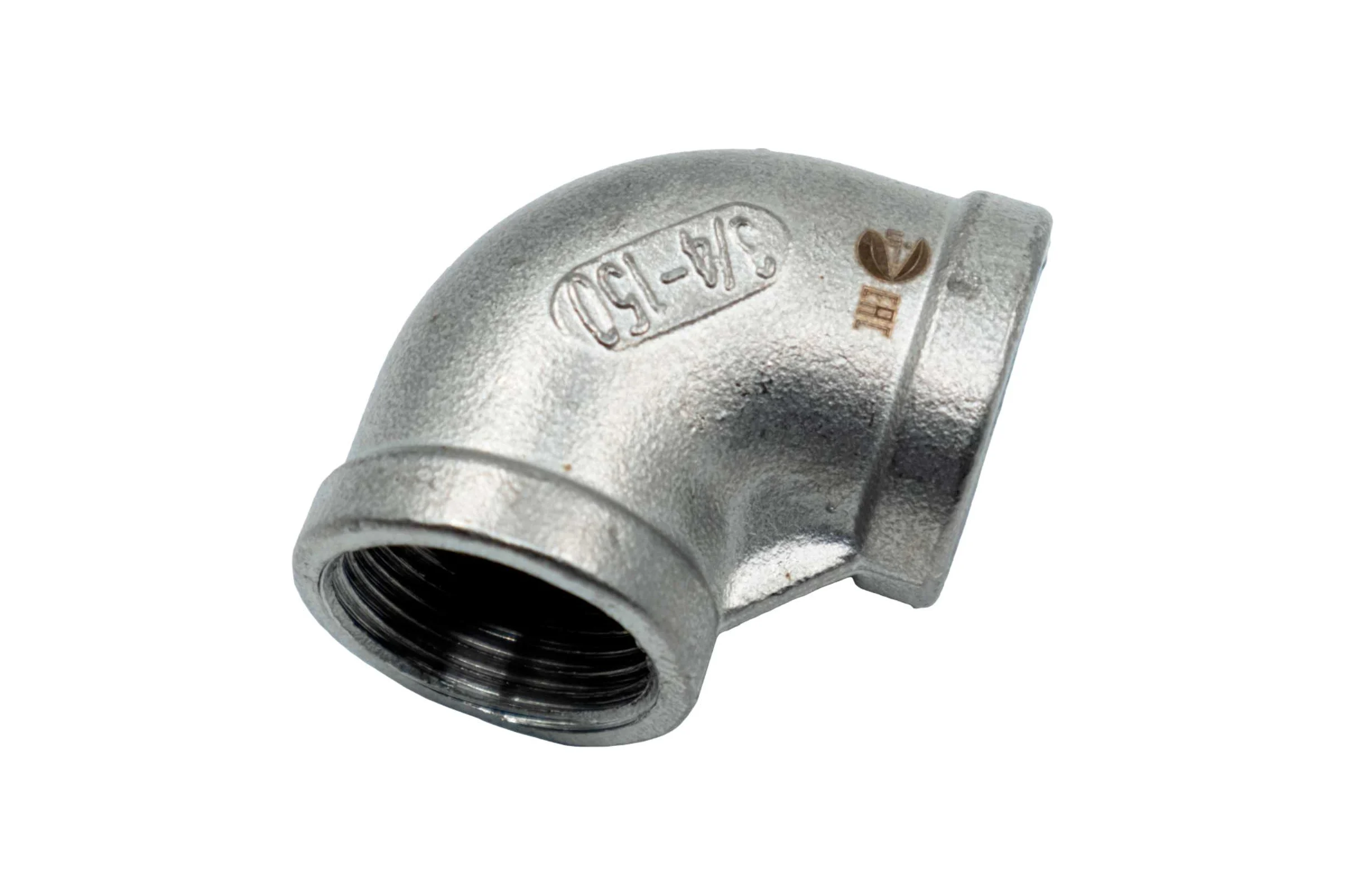 Отвод резьбовой NEWKEY вр/вр 45, нержавеющая сталь AISI304 DN20 (3/4), (CF8), PN16 NK-FEDD45_20/4