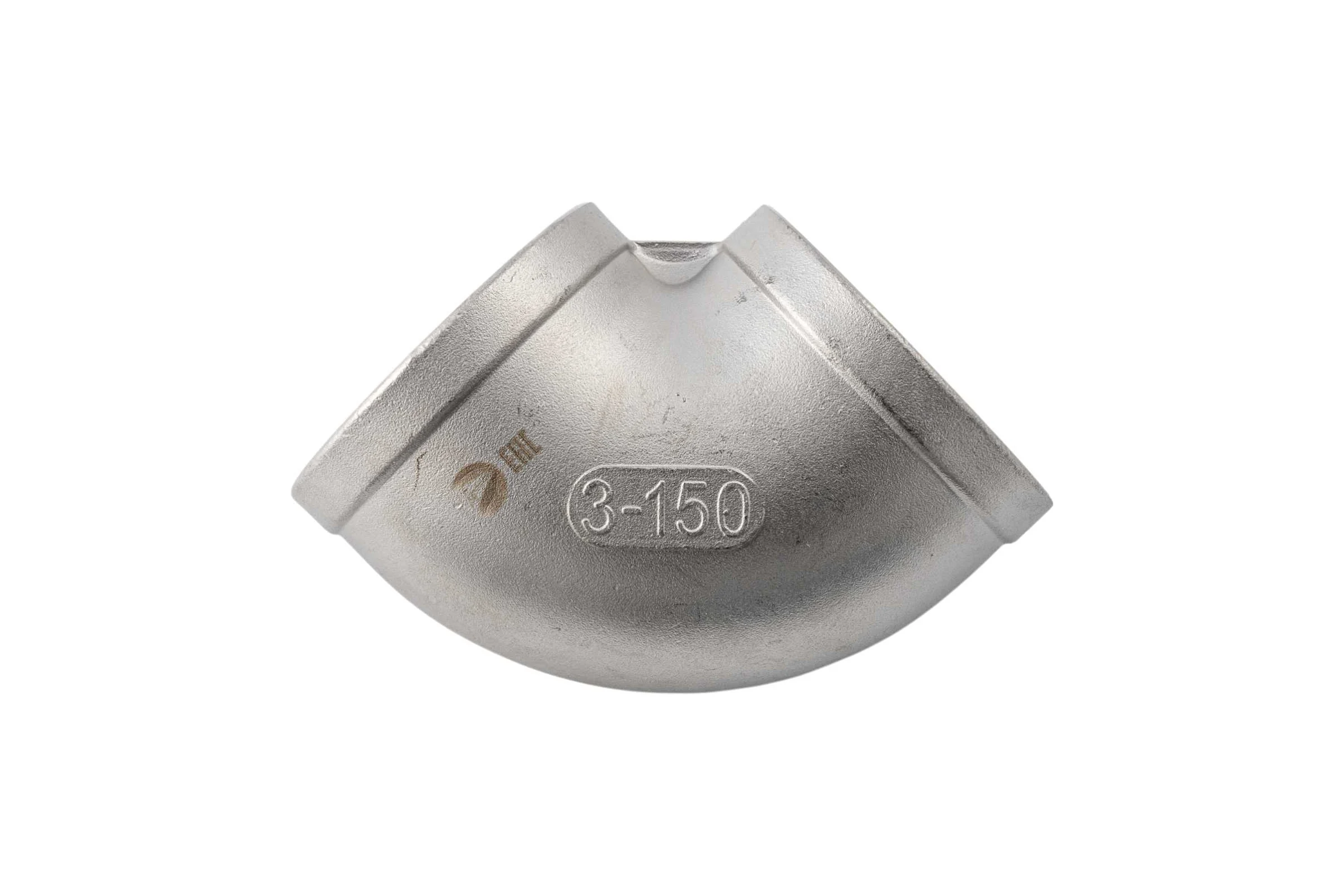 Отвод резьбовой NEWKEY вр/вр, нержавеющая сталь AISI316 DN80 (3), (CF8M), PN16 NK-FEDD80/6