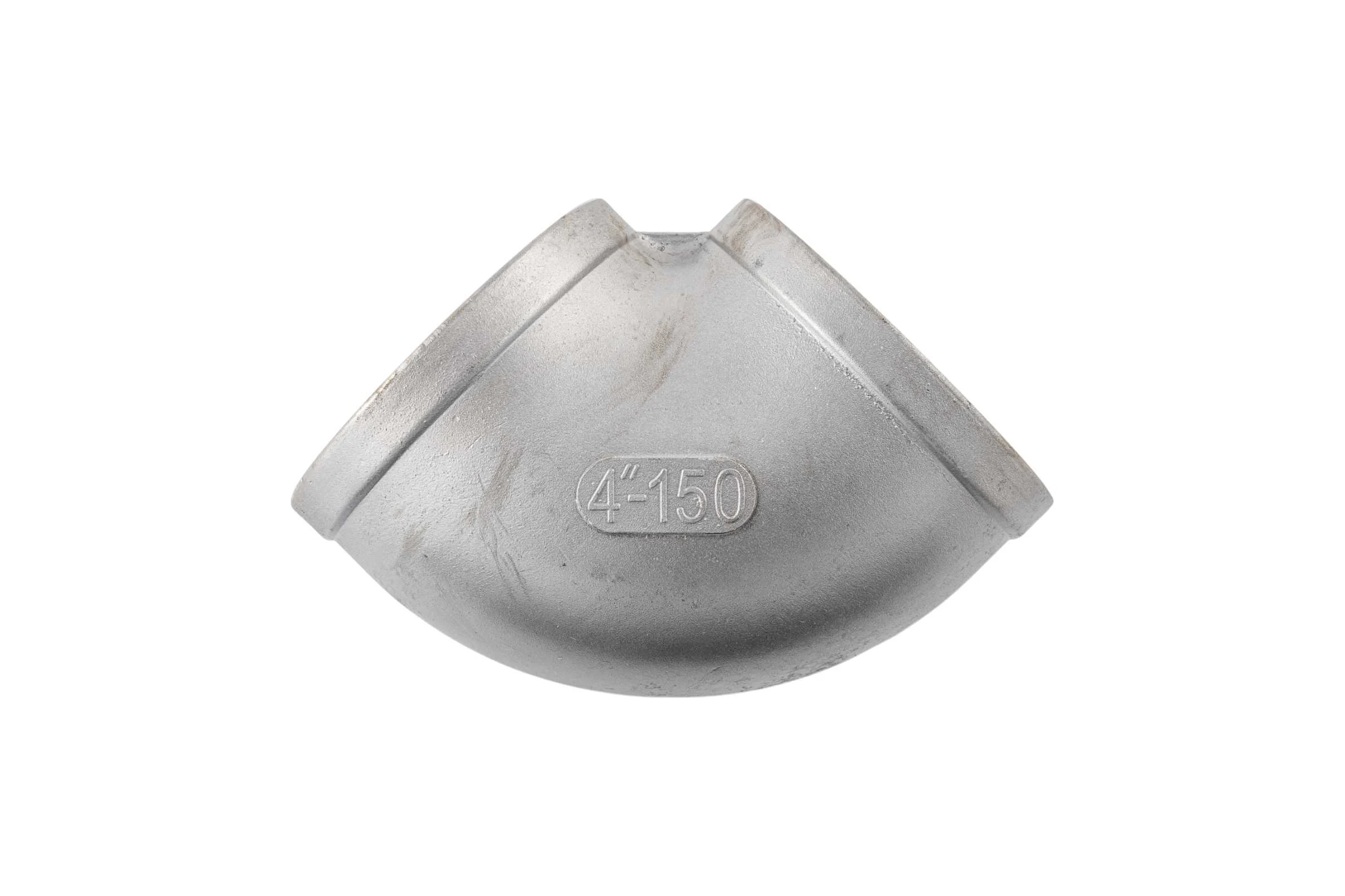 Отвод резьбовой NEWKEY вр/вр, нержавеющая сталь AISI304 DN 100 (4), (CF8), PN16 NK-FEDD100/4