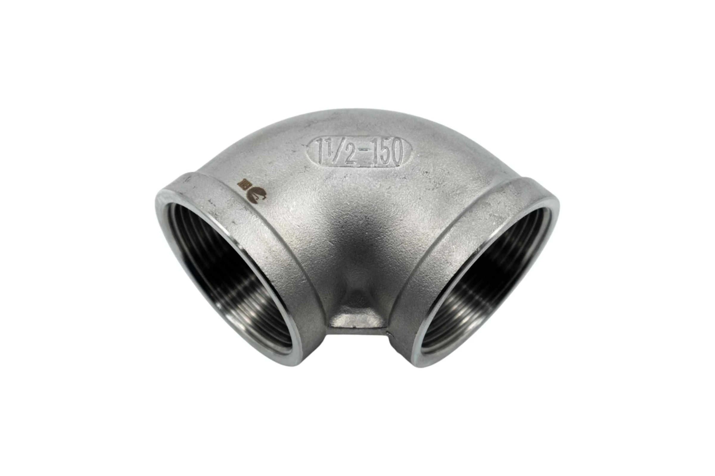 Отвод резьбовой NEWKEY вр/вр, нержавеющая сталь AISI304 DN32 (1_1/4), (CF8), PN16 NK-FEDD32/4