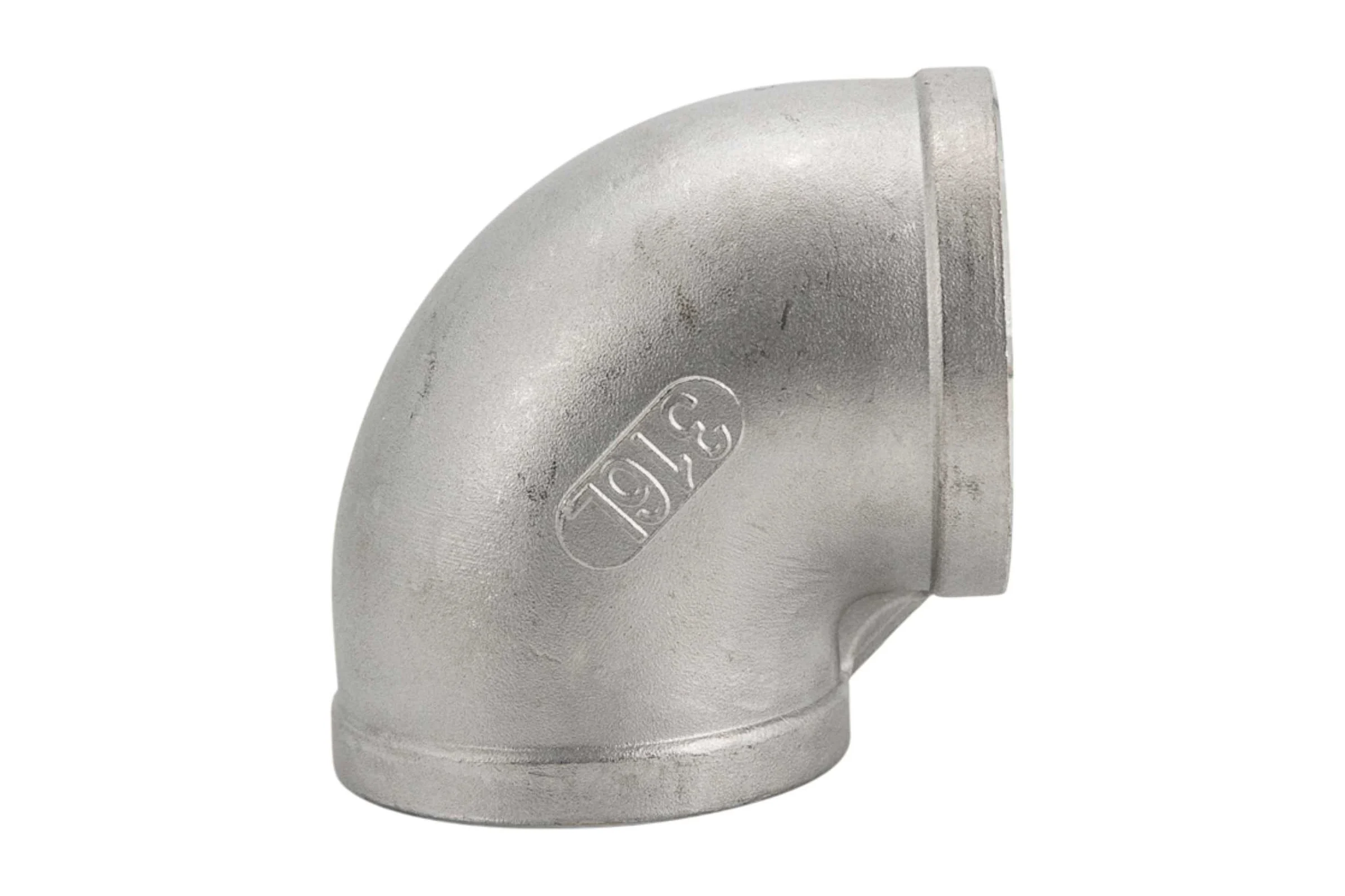 Отвод резьбовой NEWKEY вр/вр, нержавеющая сталь AISI316 DN65 (2_1/2), (CF8M), PN16 NK-FEDD65/6